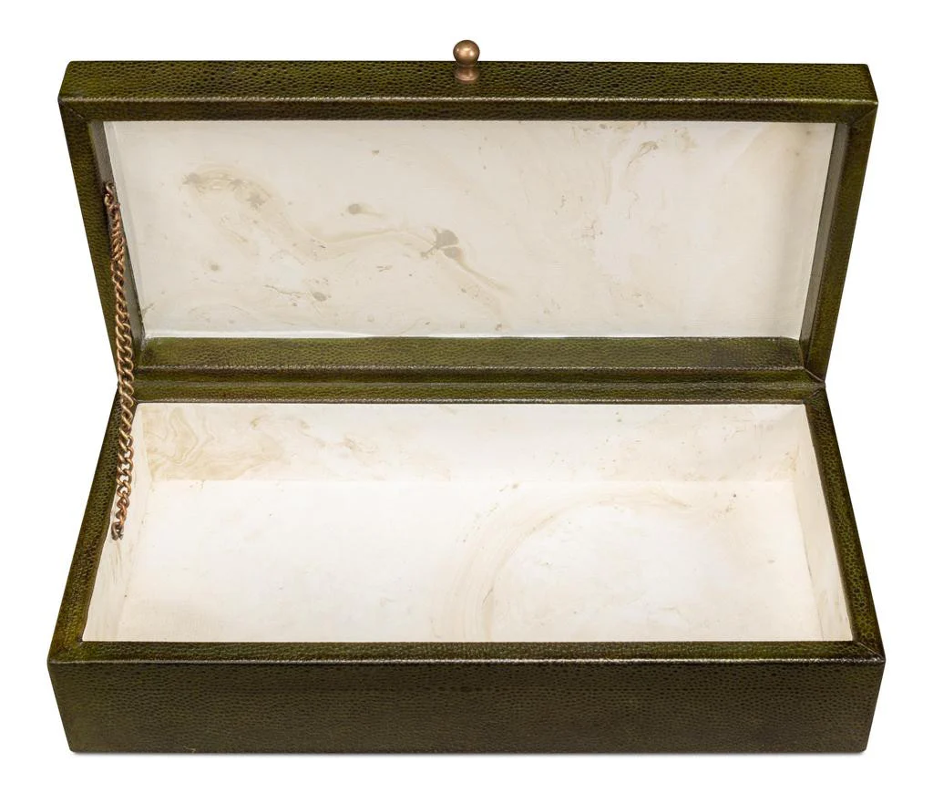 Gatsburg Green Shagreen Box (Set of 2) - Image 10