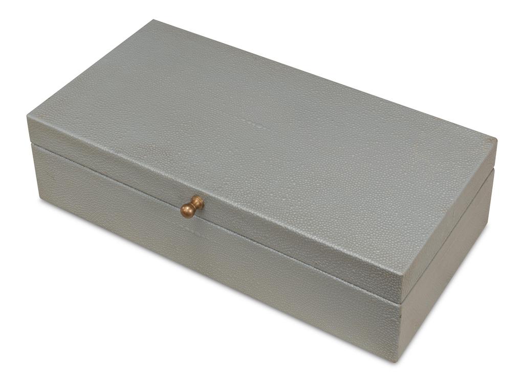 Gatsburg Grey Shagreen Box (Set of 2) - Image 4