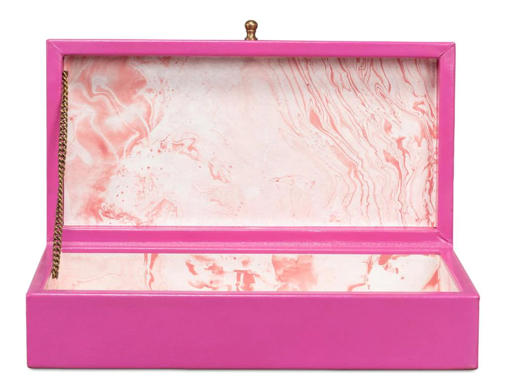 Gatsburg Pink Shagreen Box (Set of 2) - Image 2