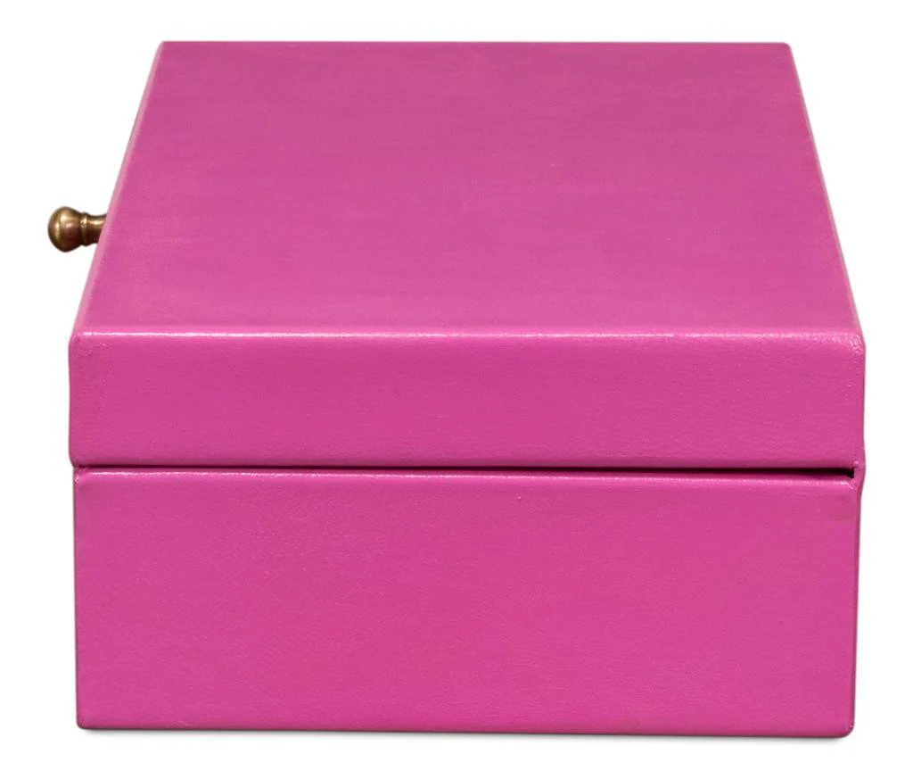 Gatsburg Pink Shagreen Box (Set of 2) - Image 4