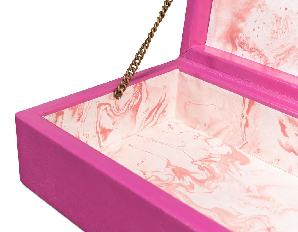 Gatsburg Pink Shagreen Box (Set of 2) - Image 8
