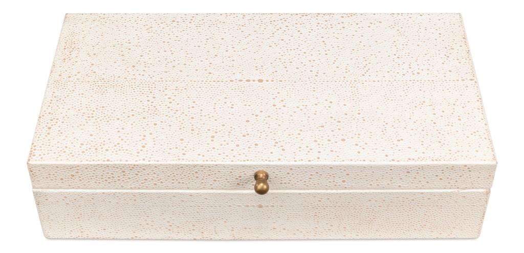 Gatsburg White Shagreen Box (Set of 2) - Image 9