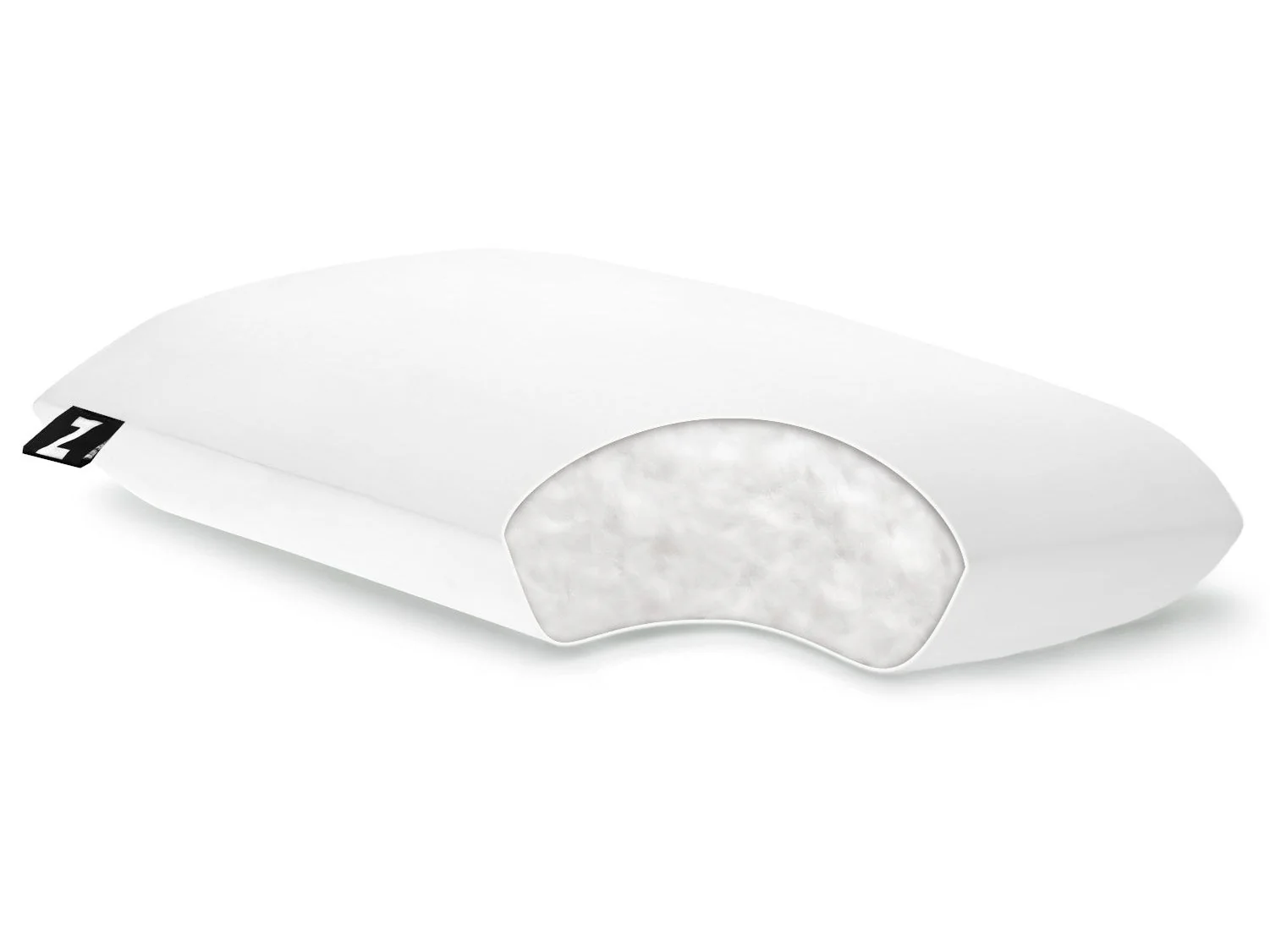 Gelled Microfiber White Queen Pillow