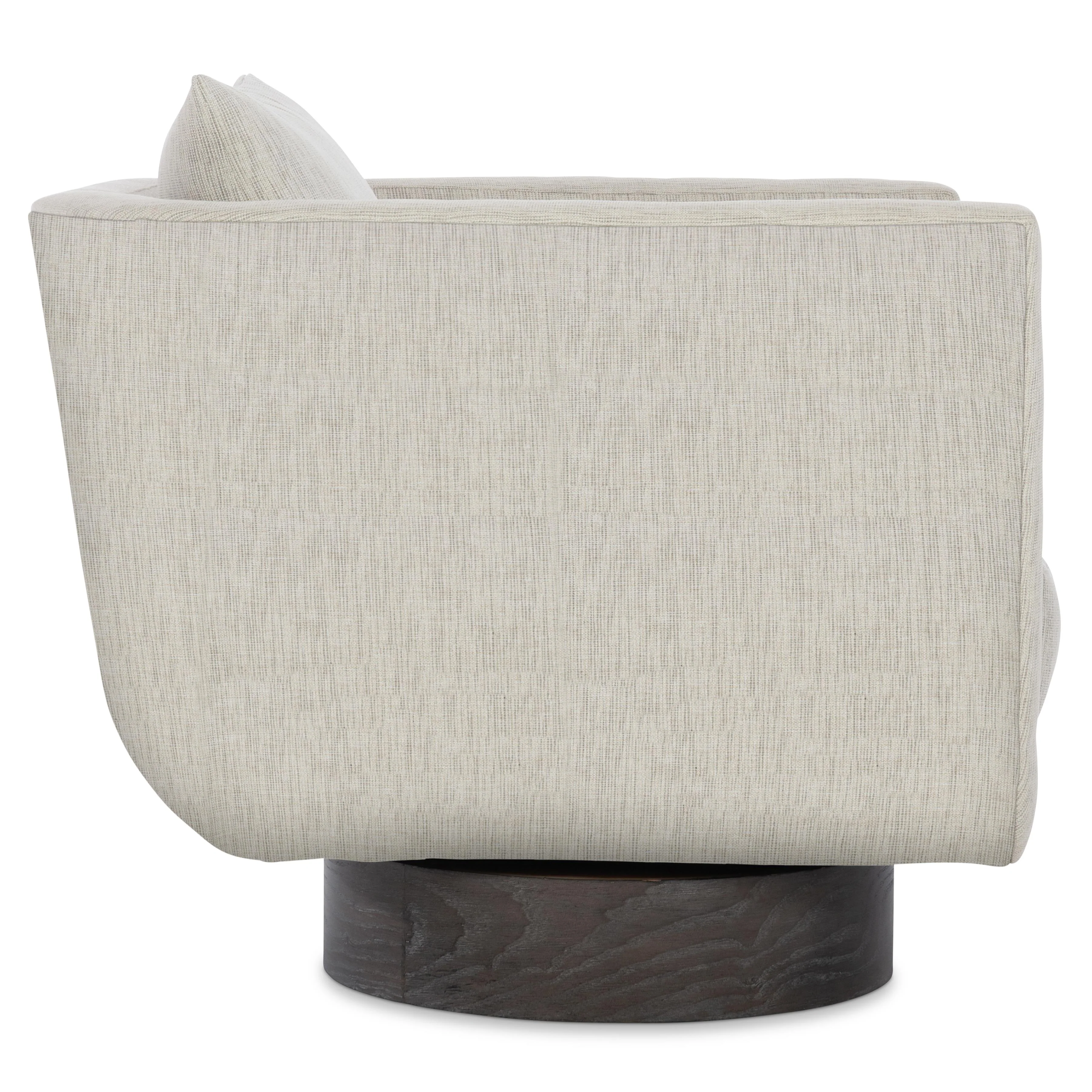 Gemma Portobello/Grey Fabric Swivel Chair - Image 2