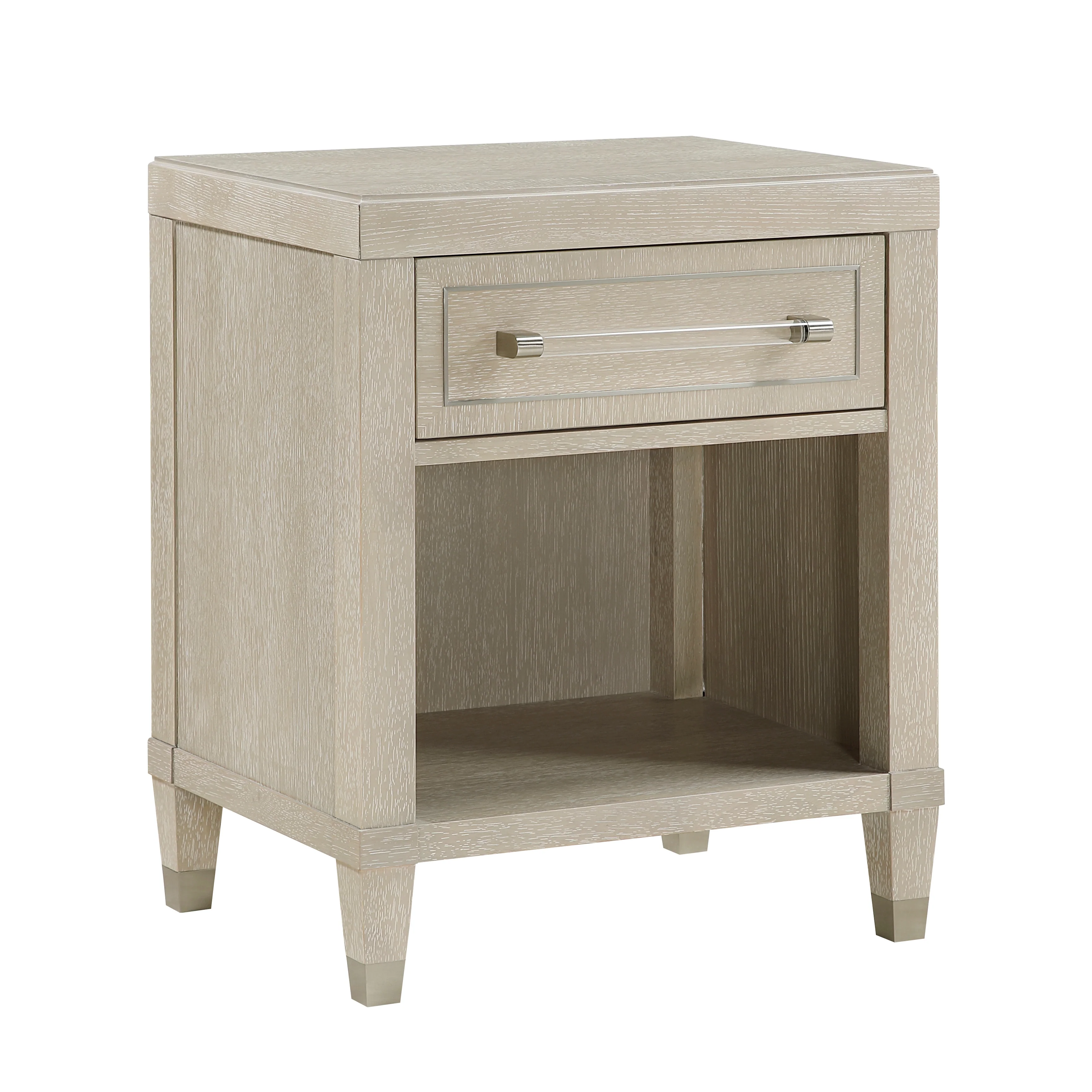 Genoa Ivory/Light Oak 5-Piece Queen Bedroom Set - Image 19