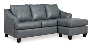 Genoa Steel Leather L Shape RAF Chaise Sofa - Image 15