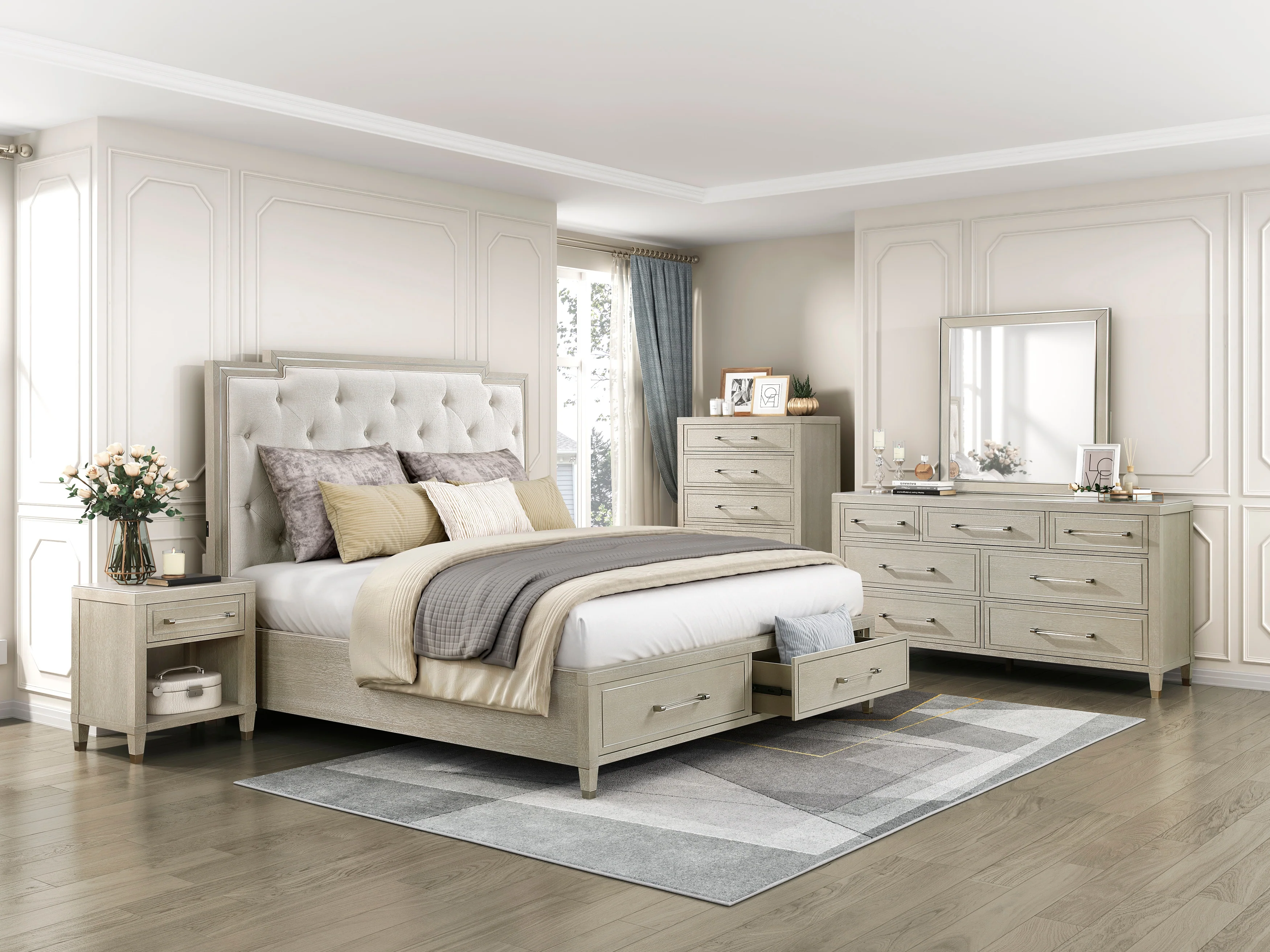 Genoa Light Oak Mirror - Image 5