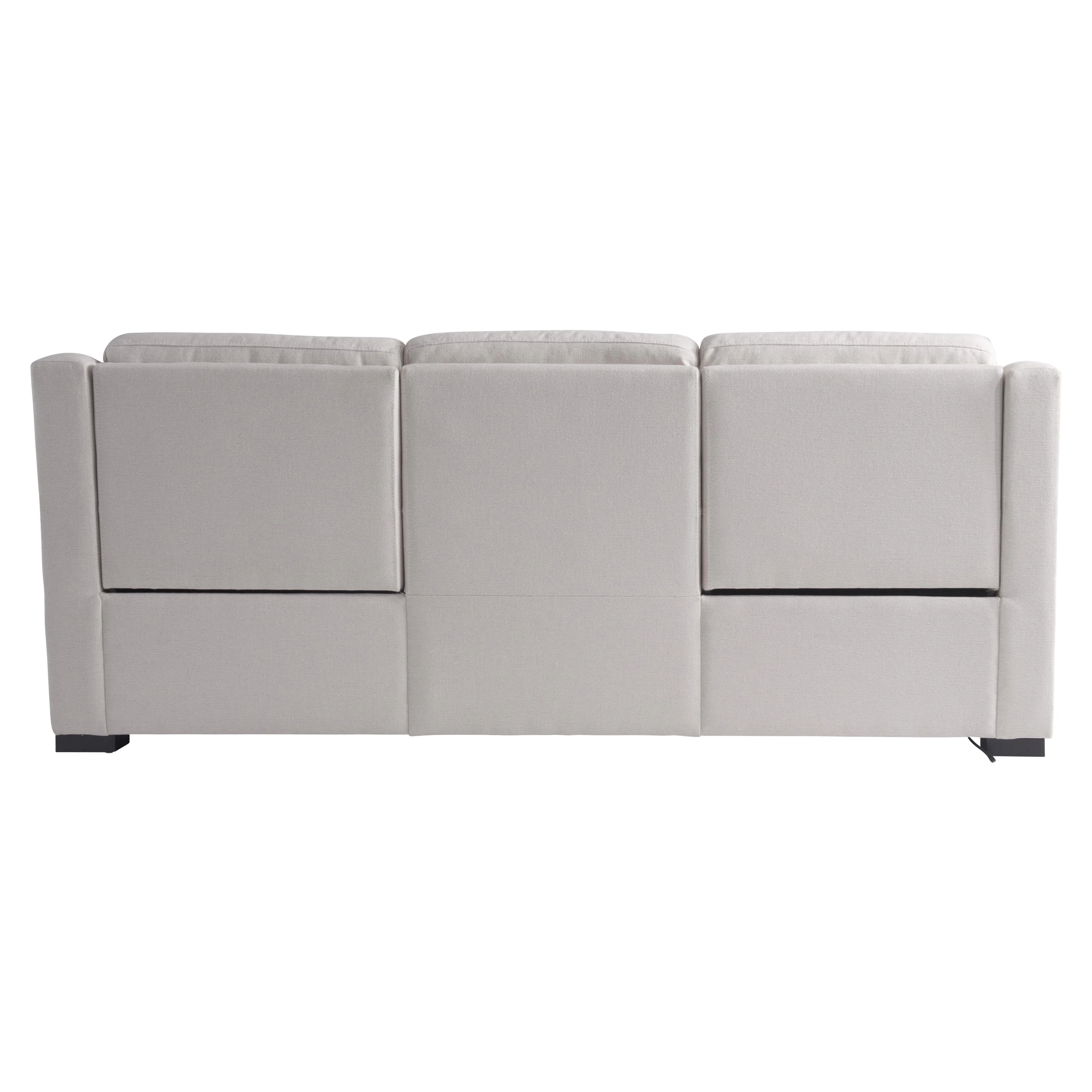 Germain White/Cream Fabric Power Motion Sofa - Image 6