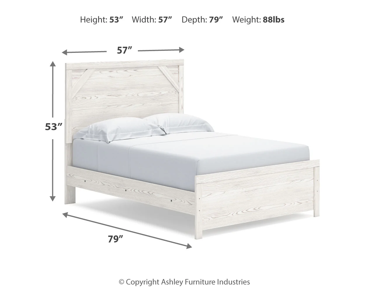 Gerridan White/Gray Full Panel Bed, Dresser, Mirror and Nightstand (Online Special Price) - Image 17