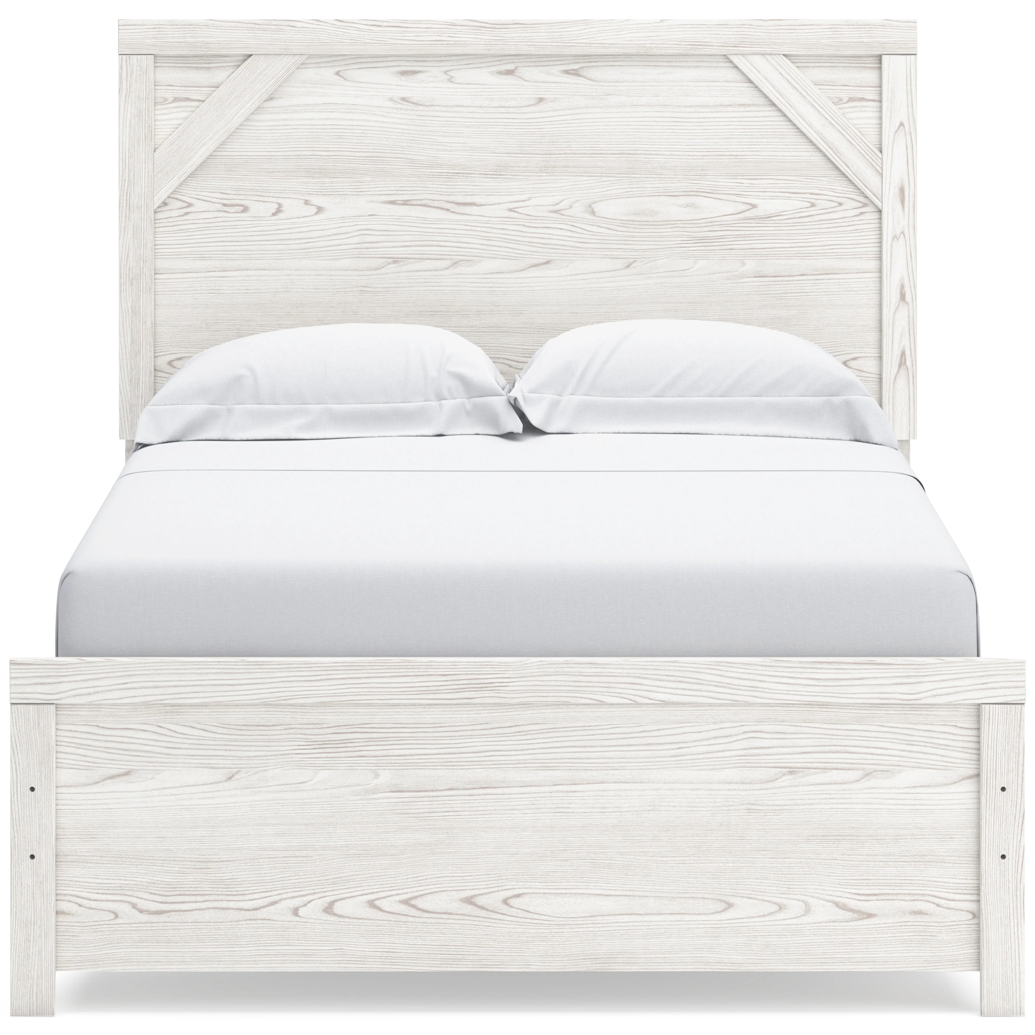 Gerridan White/Gray Full Panel Bed with Dresser and Mirror (Online Special Price) - Image 8
