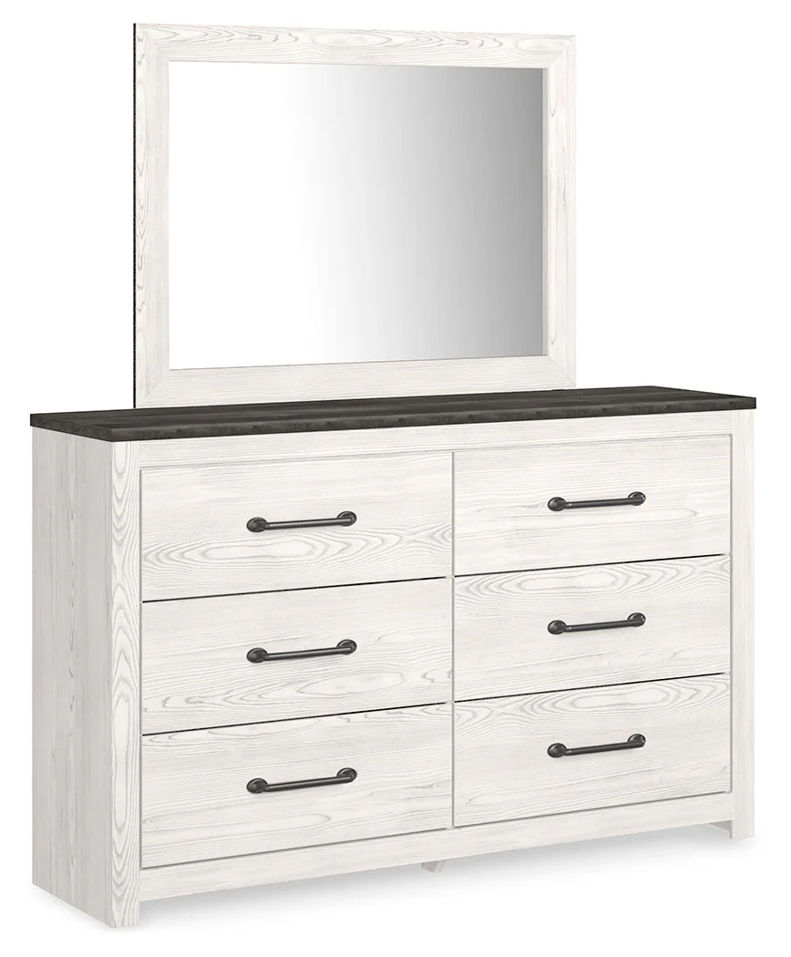 Gerridan White/Gray Full Panel Bedroom Set with Dresser, Mirror, Chest and Nightstand (Online Special Price) - Image 2