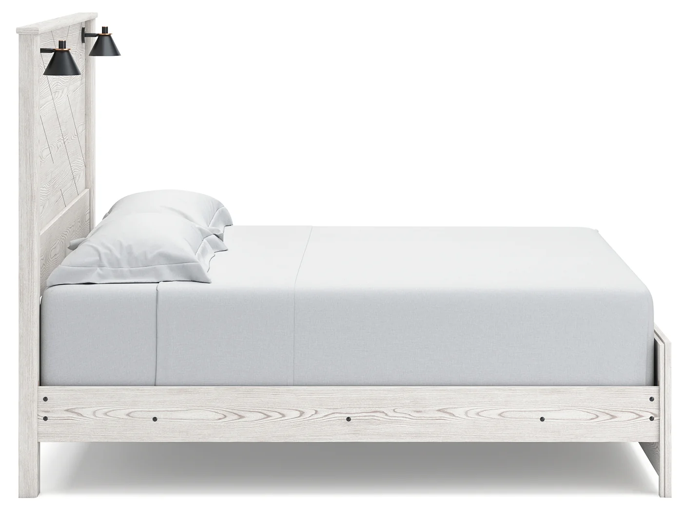 Gerridan White/Gray King Panel Bed, Dresser, Mirror and 2 Nightstands - Image 8