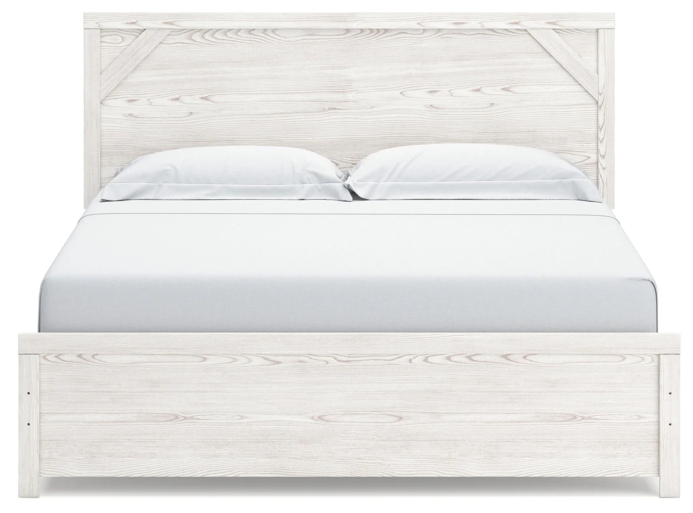 Gerridan White/Gray King Panel Bedroom Set with Dresser and 2 Nightstands (Online Special Price) - Image 7