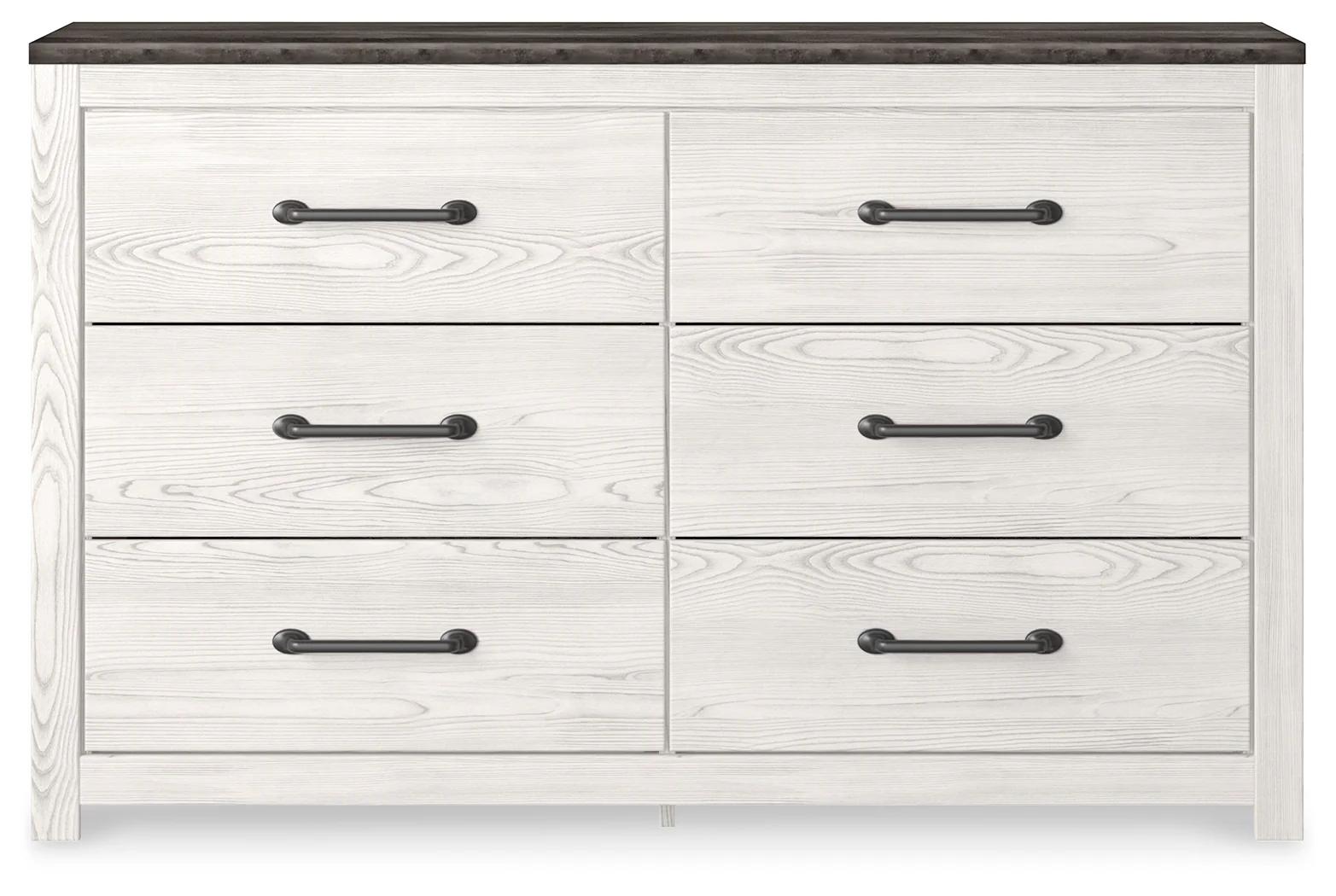 Gerridan White/Gray King Panel Bedroom Set with Dresser and 2 Nightstands - Image 2