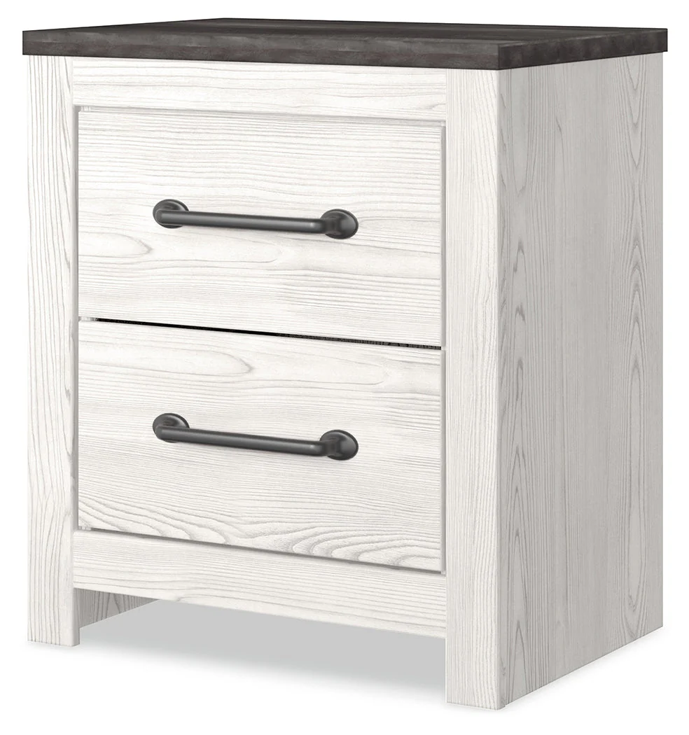 Gerridan White/Gray King Panel Bedroom Set with Dresser, Mirror and 2 Nightstands (Online Special Price) - Image 10