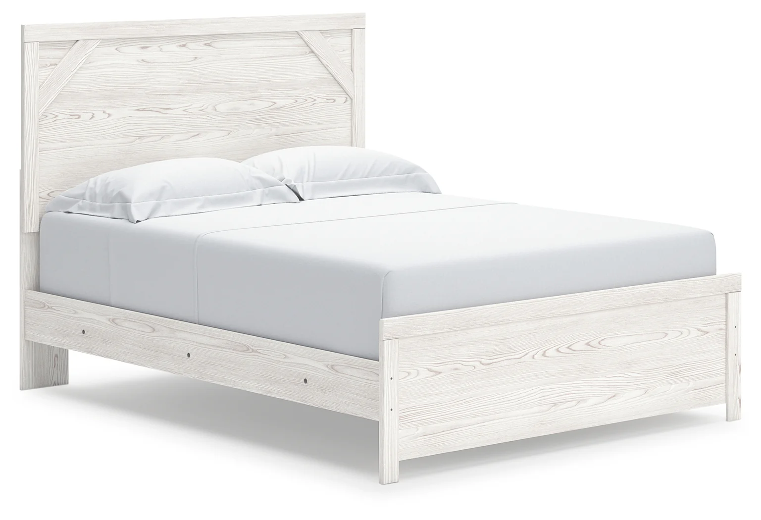 Gerridan White/Gray Queen Bed with Mirrored Dresser and Nightstand (Online Special Price) - Image 4