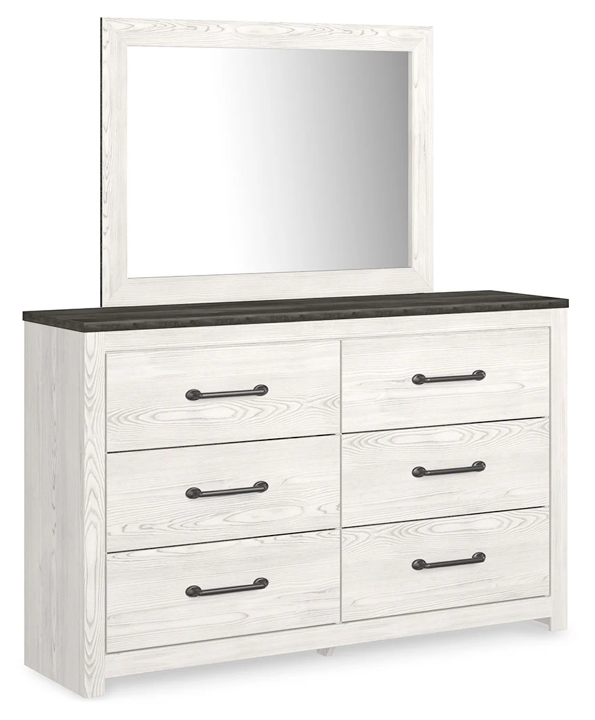Gerridan White/Gray Queen Panel Bed, Dresser and Mirror (Online Special Price) - Image 3