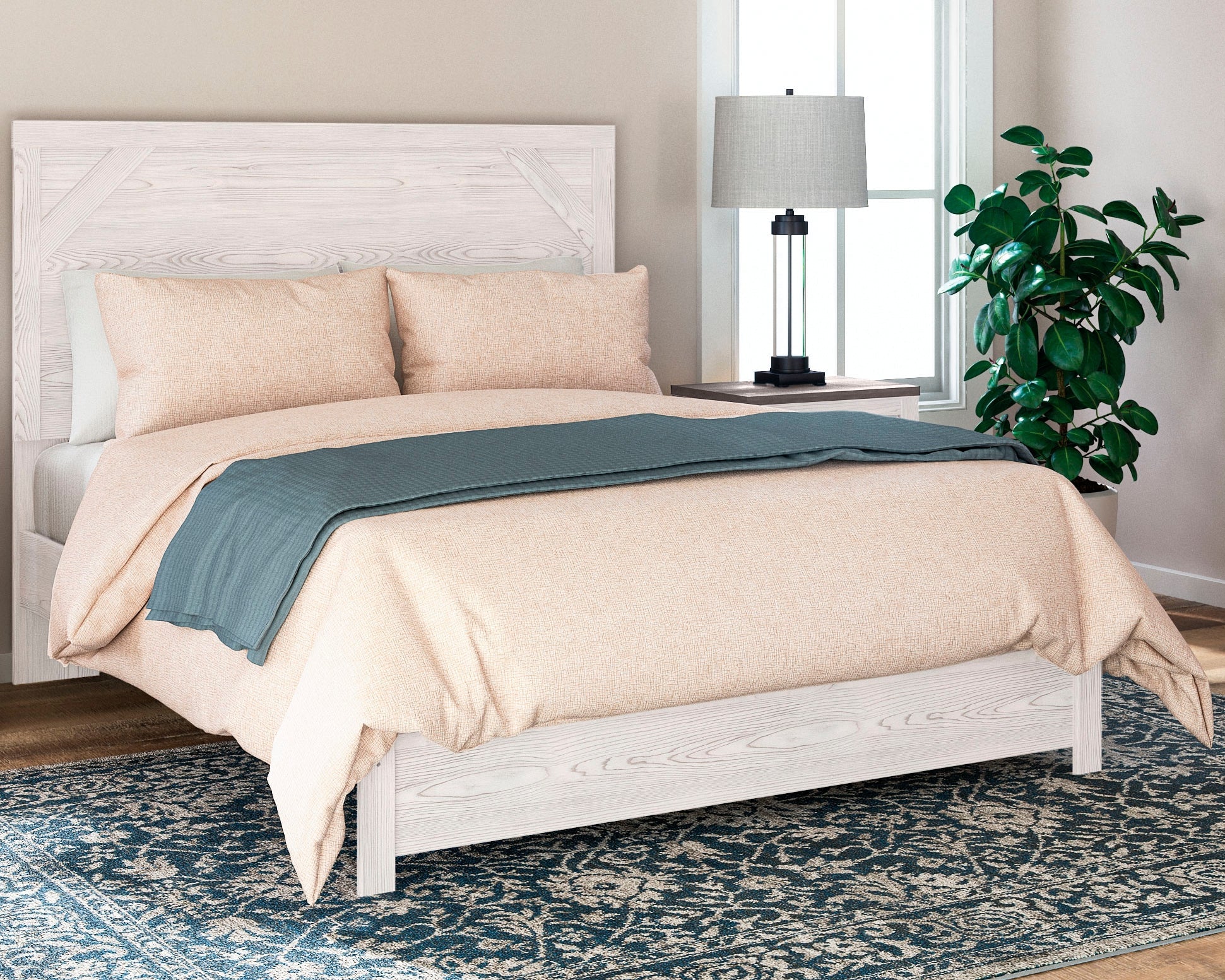 Gerridan White/Gray Queen Panel Bedroom Set with Dresser (Online Special Price) - Image 13