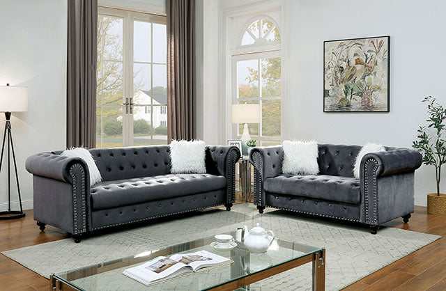 Giacomo Gray Loveseat - Image 2
