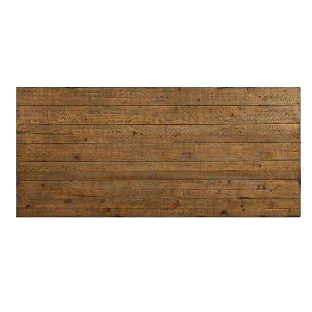 Gianna Rustic Oak/Brown 96" Dining Table - Image 3