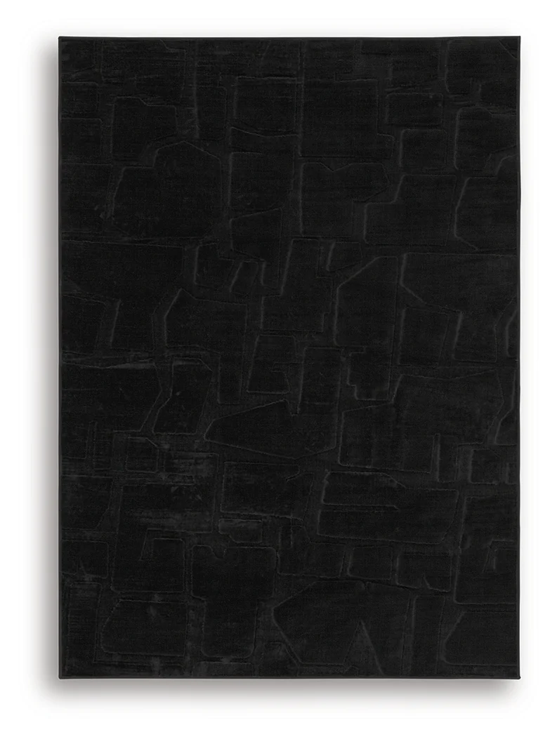 Gibbswell Black Washable Medium Rug - Image 2