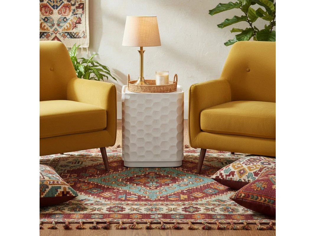Gibson White End Table