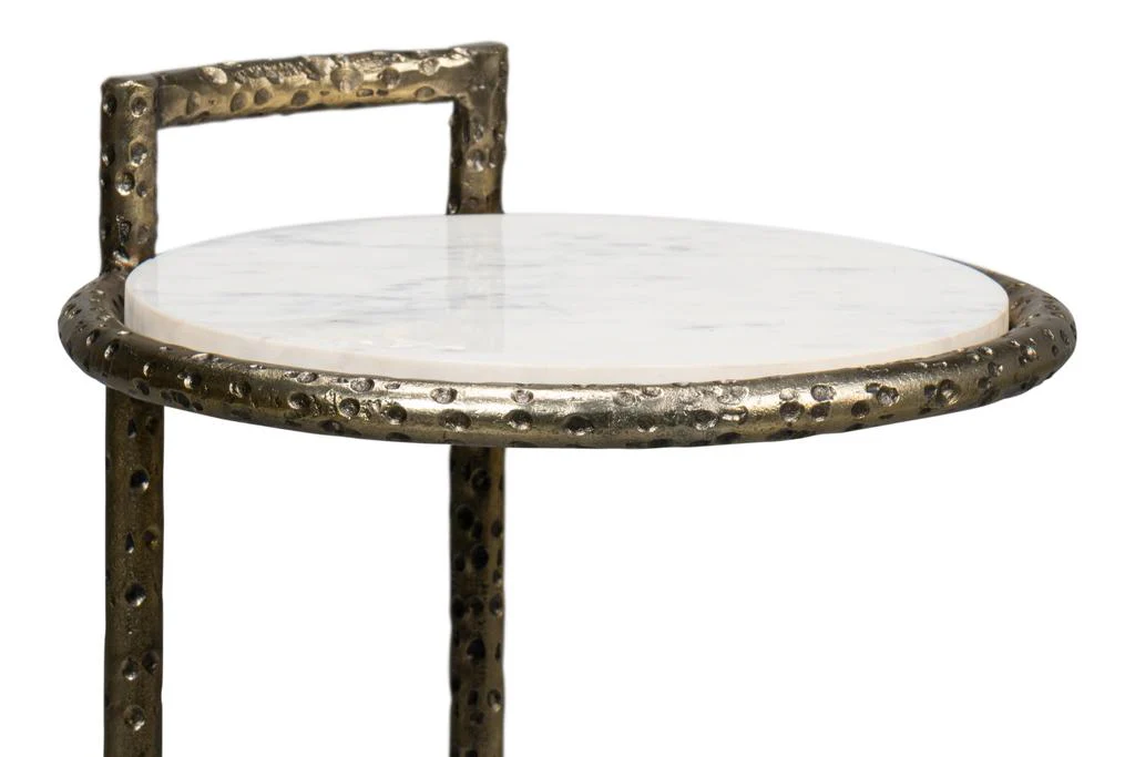 Gibson White Round End Table - Image 9