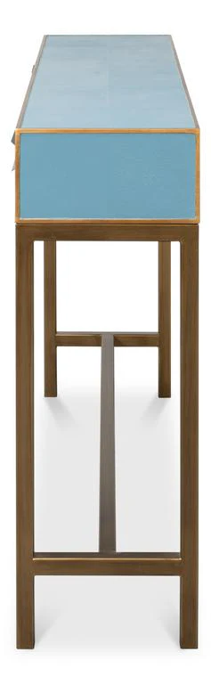 Gideon Blue Shagreen Console - Image 5