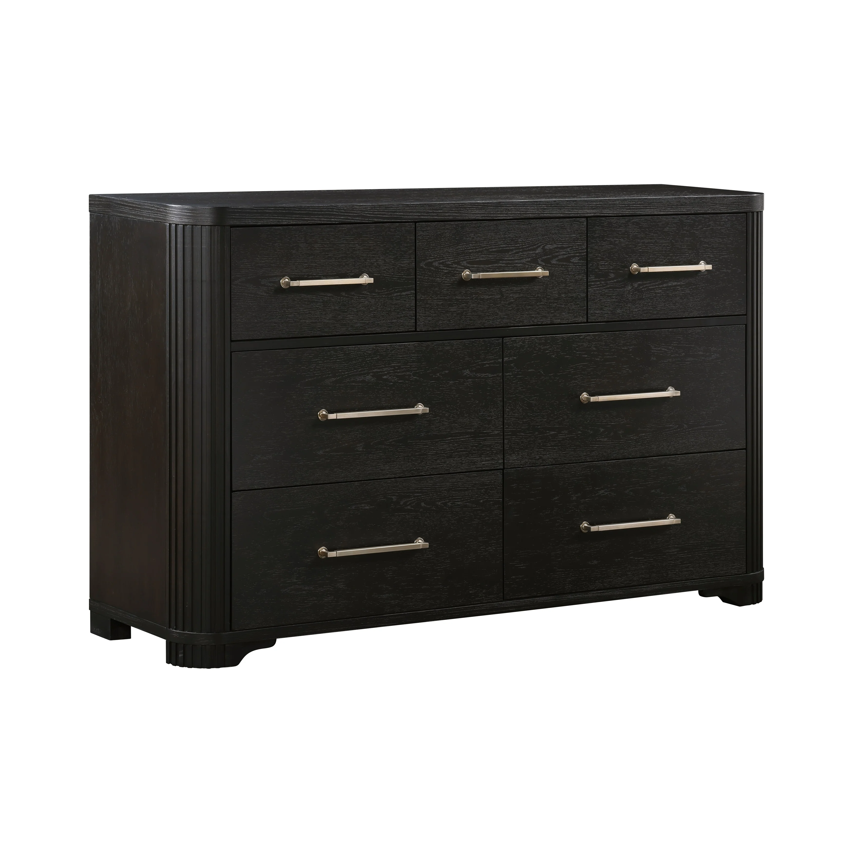 Gilbert Charcoal/Light Gray 4-Piece Queen Bedroom Set - Image 13