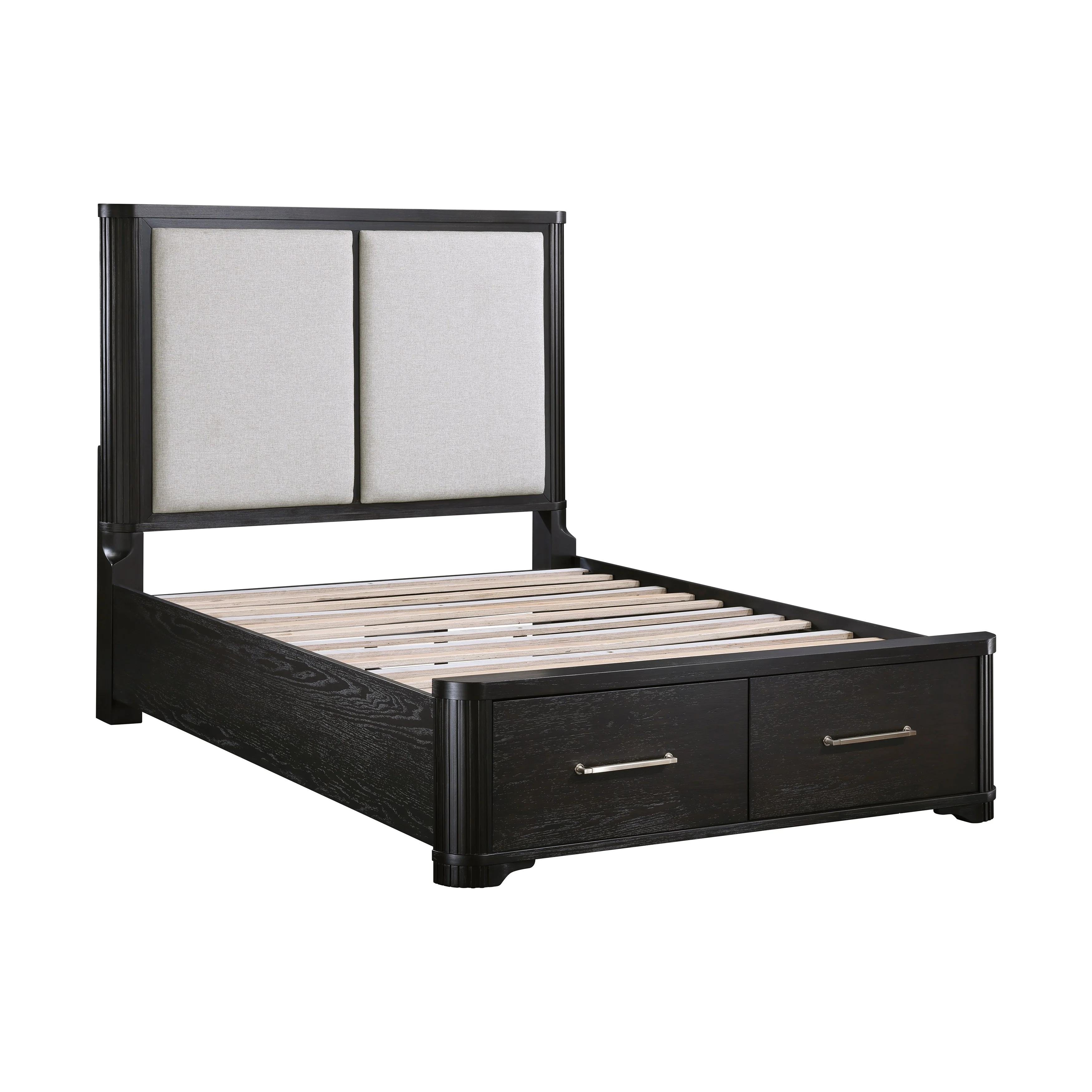 Gilbert Charcoal/Light Gray 4-Piece Queen Bedroom Set - Image 5