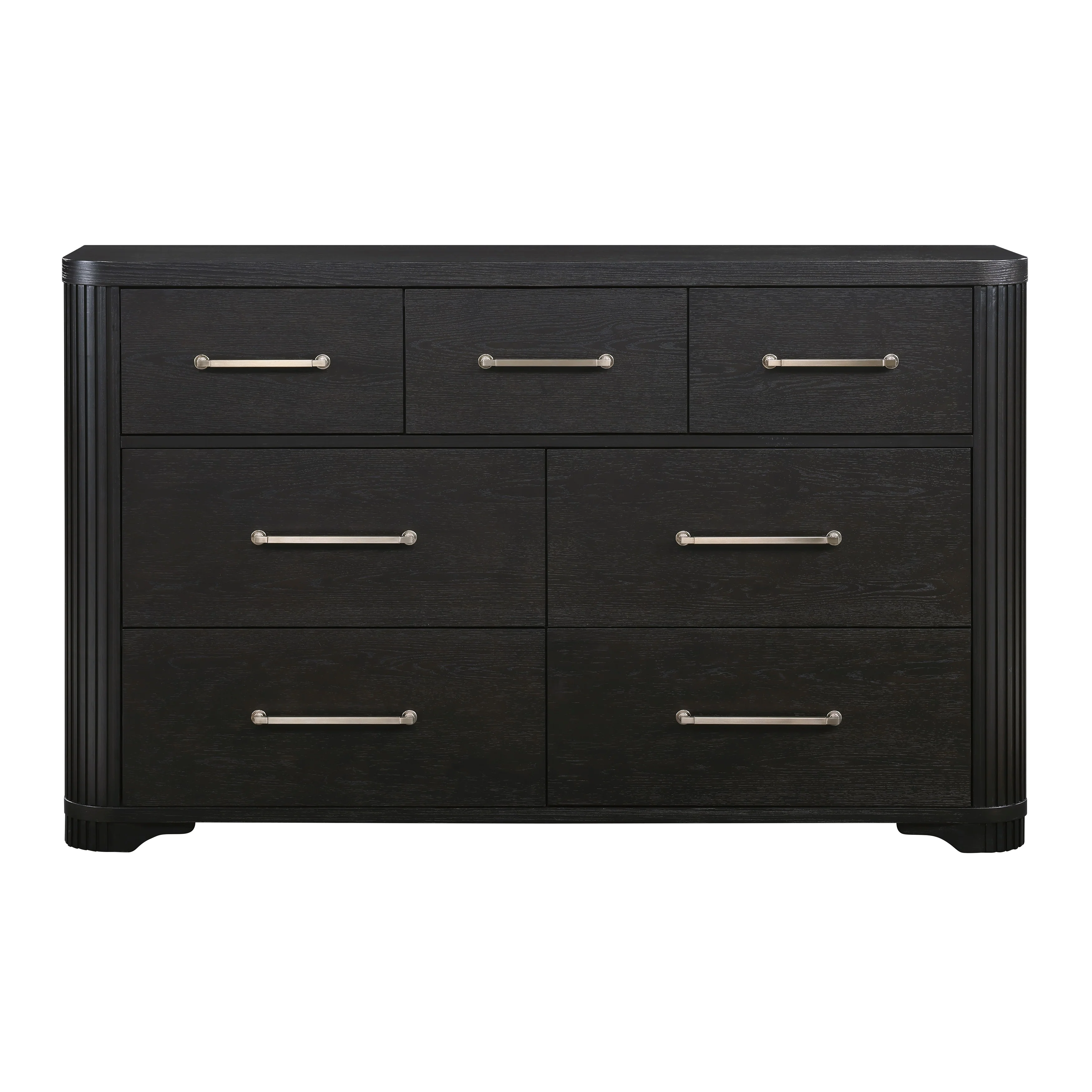 Gilbert Charcoal/Light Gray 5-Piece Queen Bedroom Set - Image 10