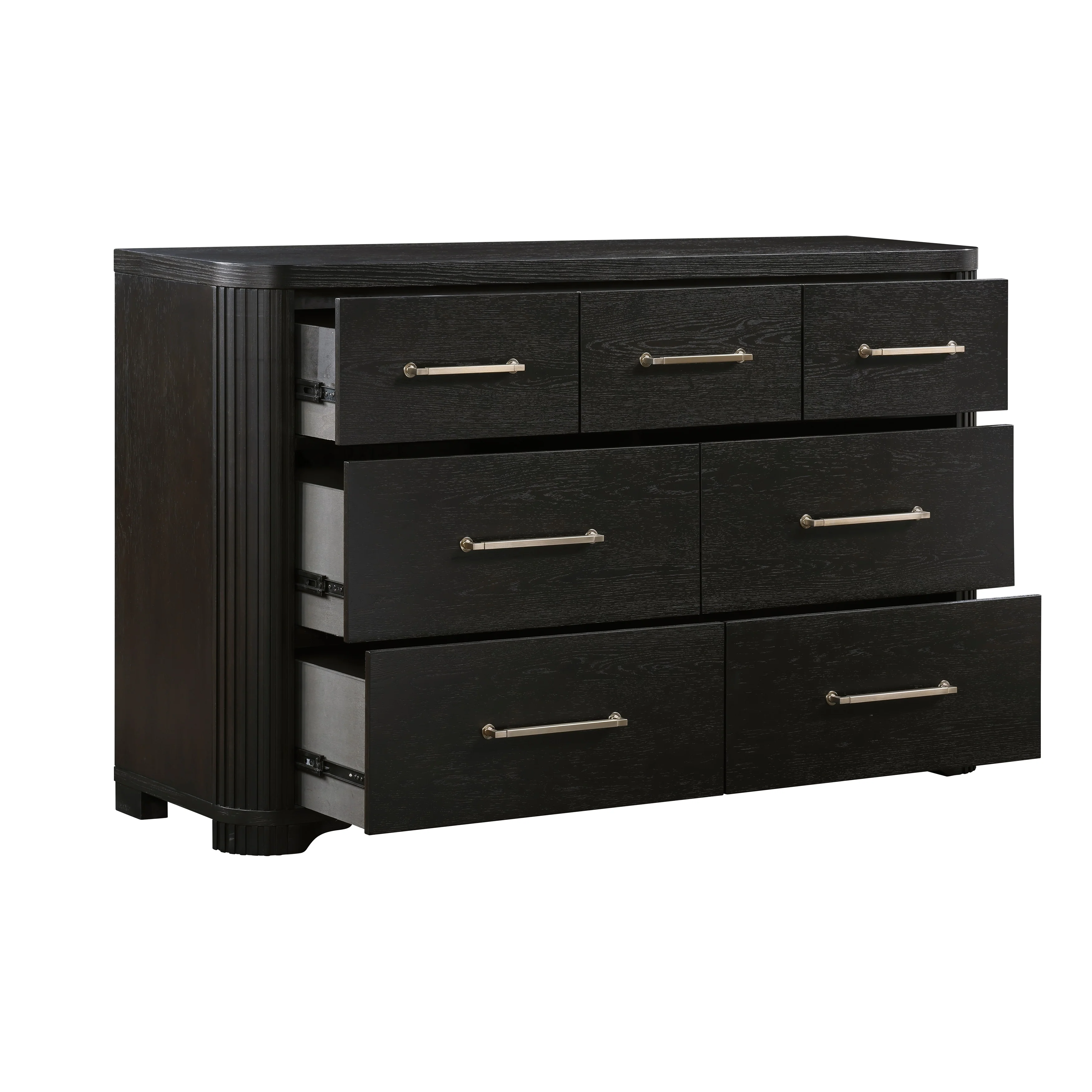 Gilbert Charcoal/Light Gray 5-Piece Queen Bedroom Set - Image 11
