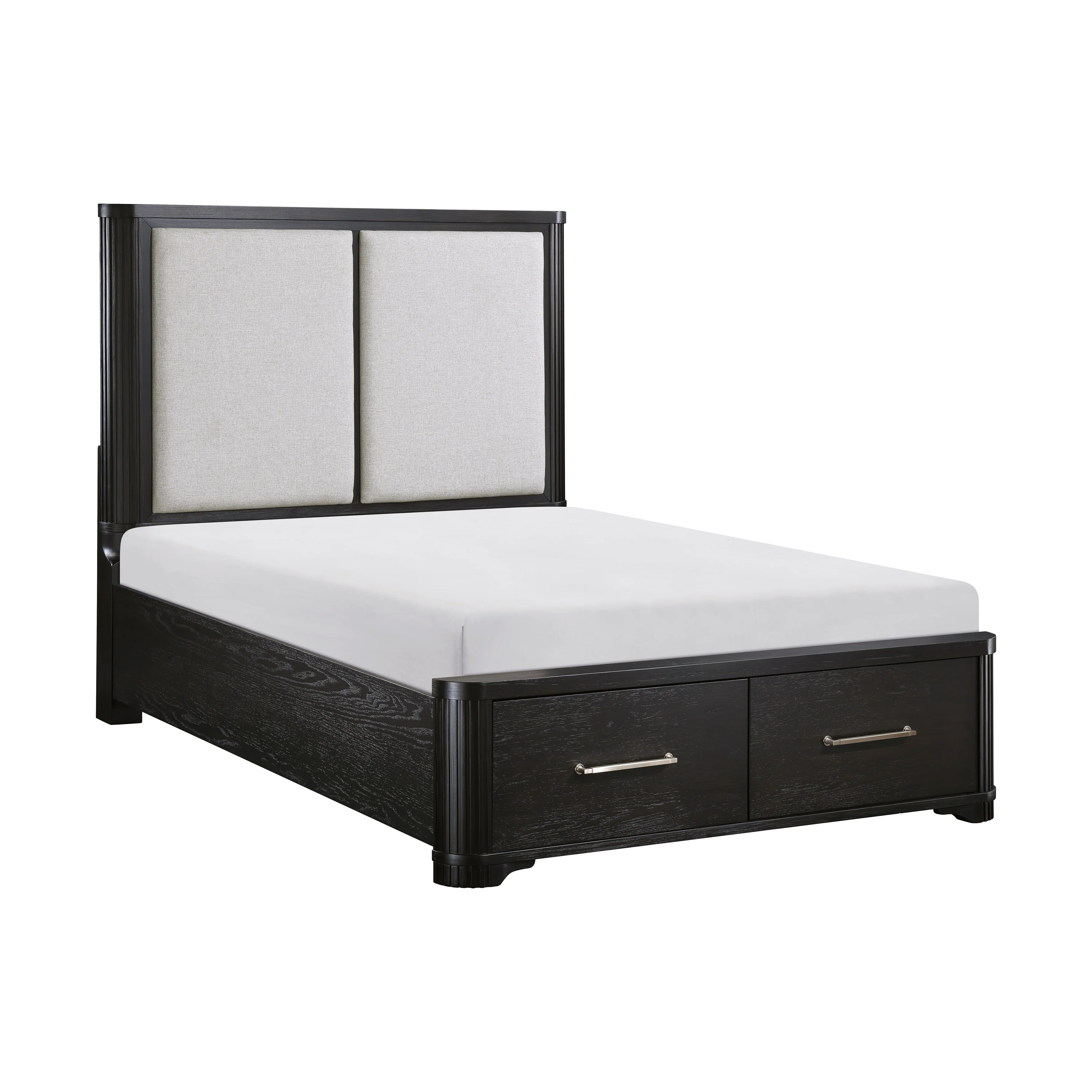 Gilbert Charcoal/Light Gray 5-Piece Queen Bedroom Set - Image 4