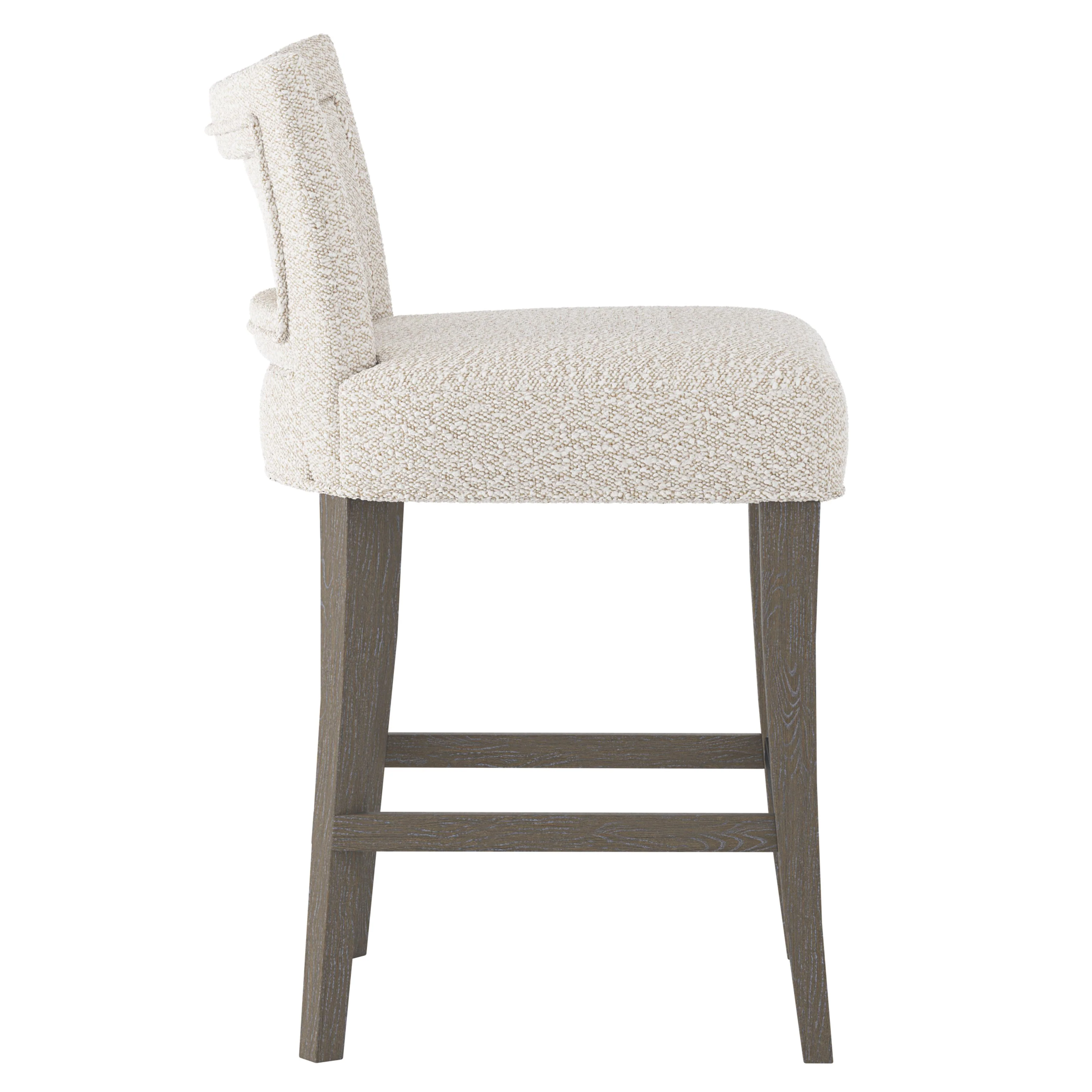 Giles Portobello/White/Cream Fabric Counter Stool - Image 2