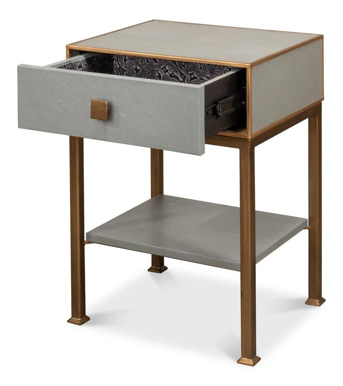 Gillian Grey One Drawer Nightstand - Image 2