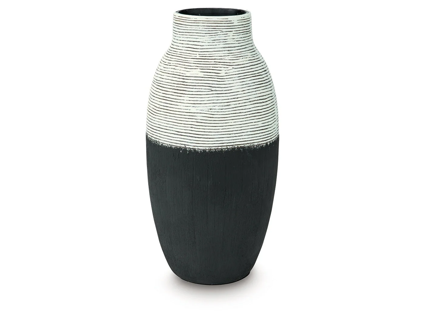 Girtha Antique White/Black Vase (16''H) (Online Special Price)