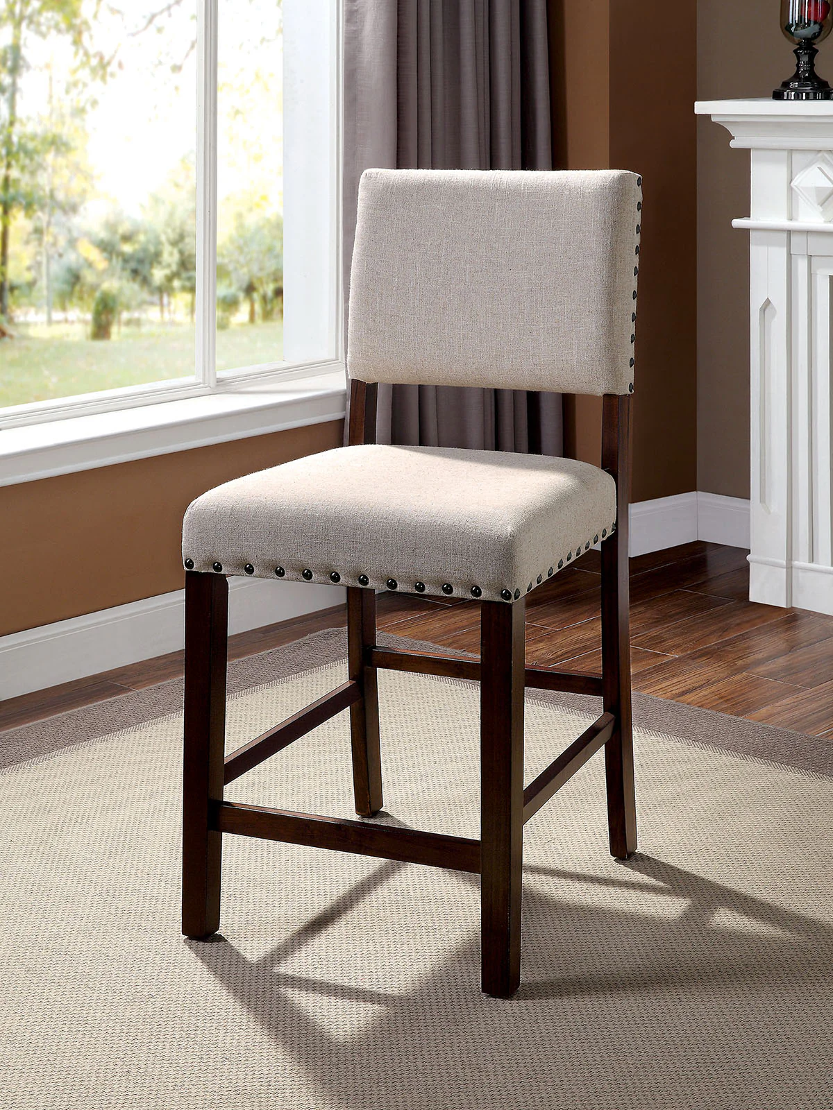 Glenbrook Brown Cherry/Ivory 5 Pc. Counter Height Table Set - Image 5