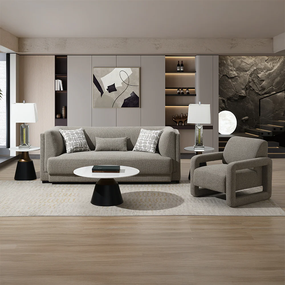 Glenda Gray Sofa w/3 Pillows - Image 9