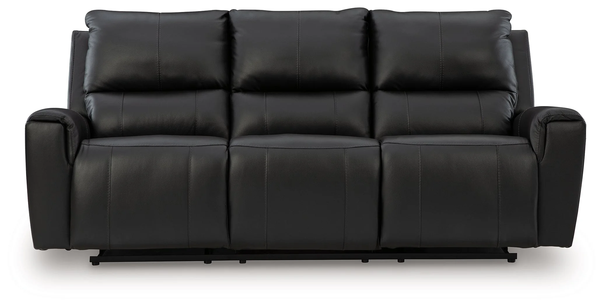 Glossmore Black Reclining Sofa (Online Special Price) - Image 4