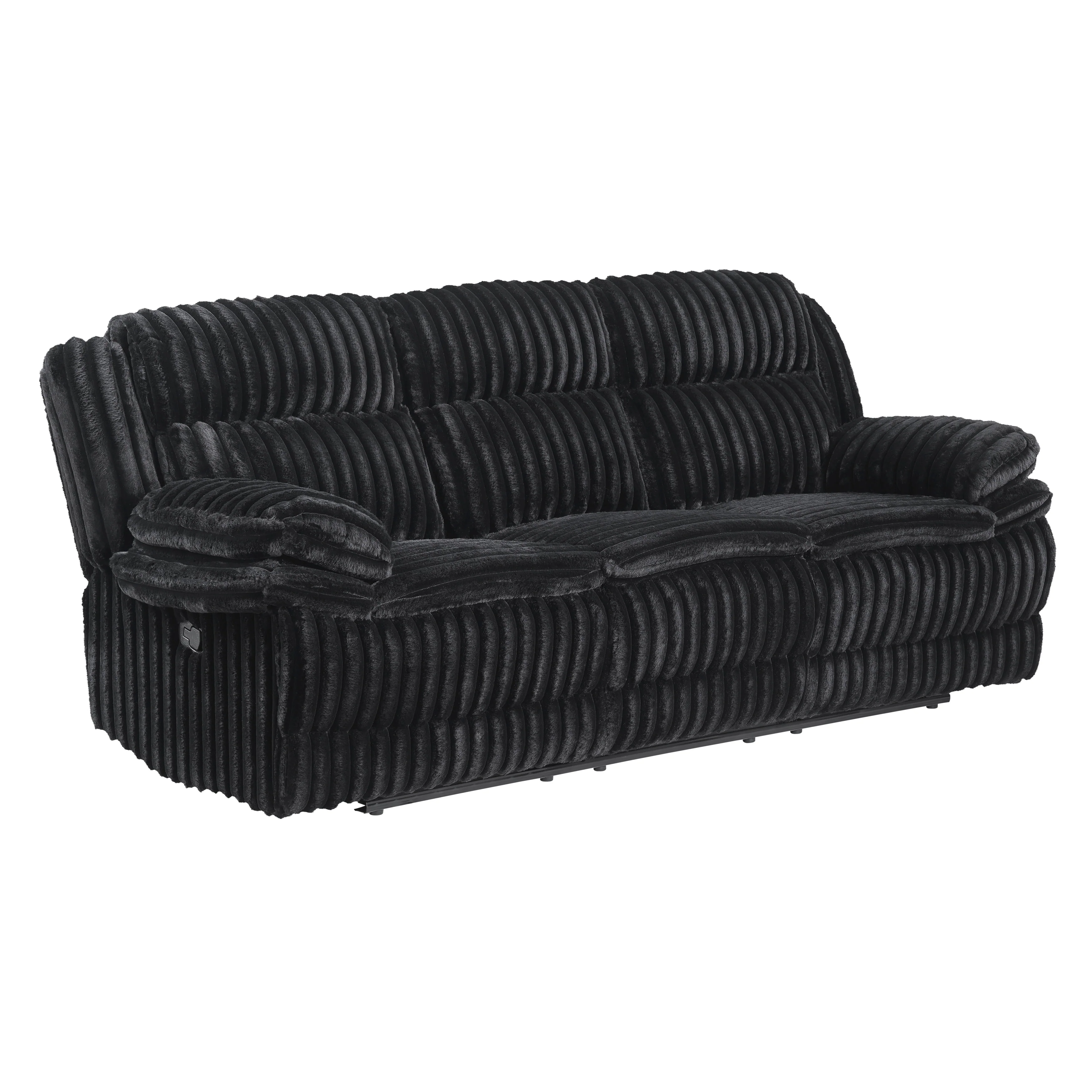Goodland Black Double Reclining Sofa - Image 2
