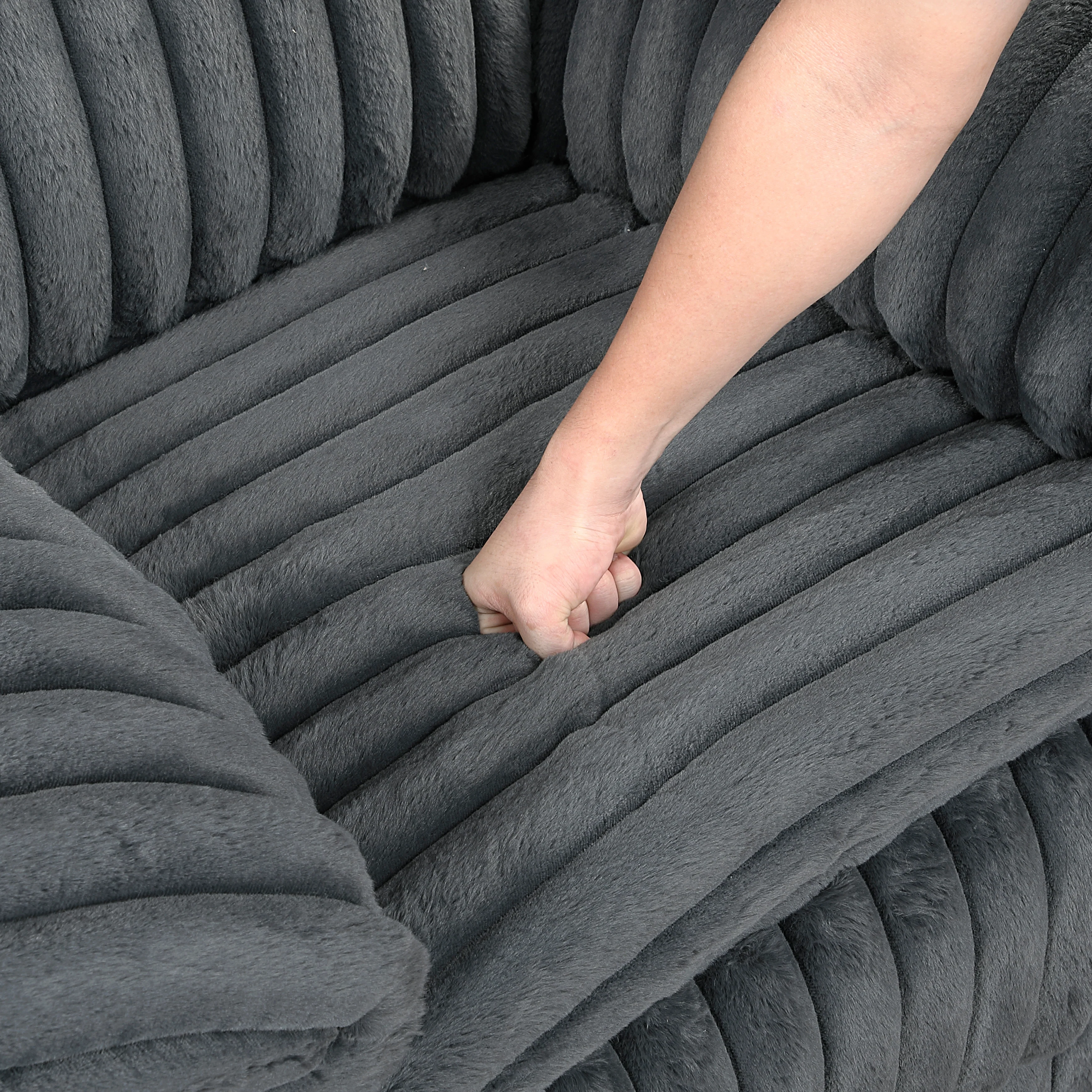 Goodland Dark Gray Glider Reclining Chair - Image 11