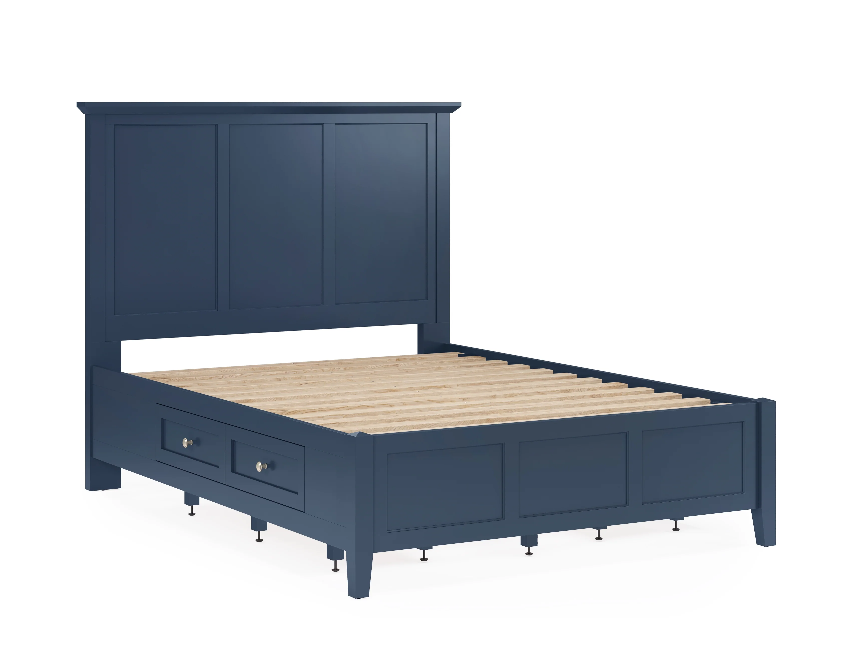 Grace Four Drawer Queen Platform Storage Bed in Blueberry - Image 7