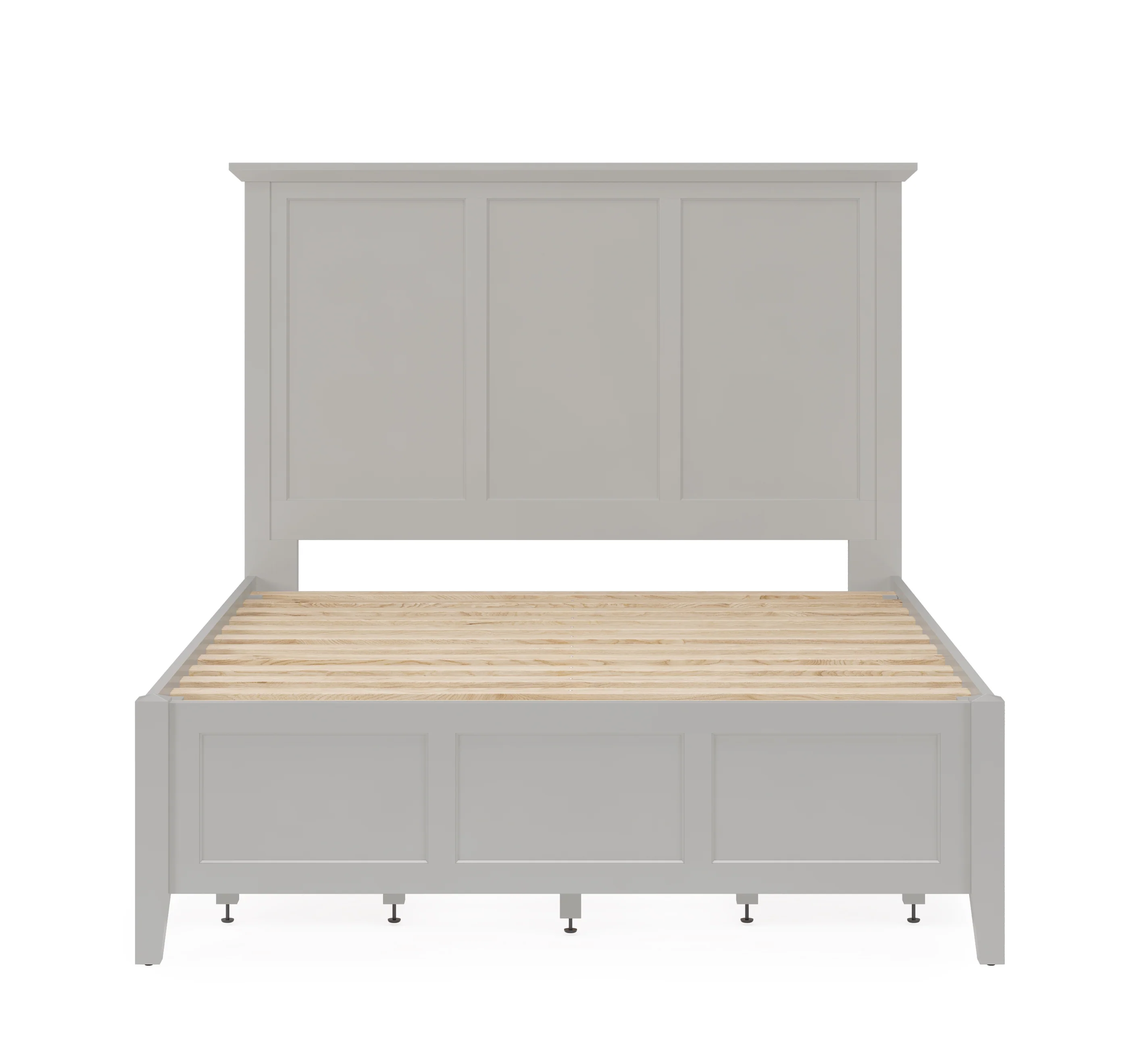 Grace Four Drawer Queen Platform Storage Bed in Elephant Gray - Image 6