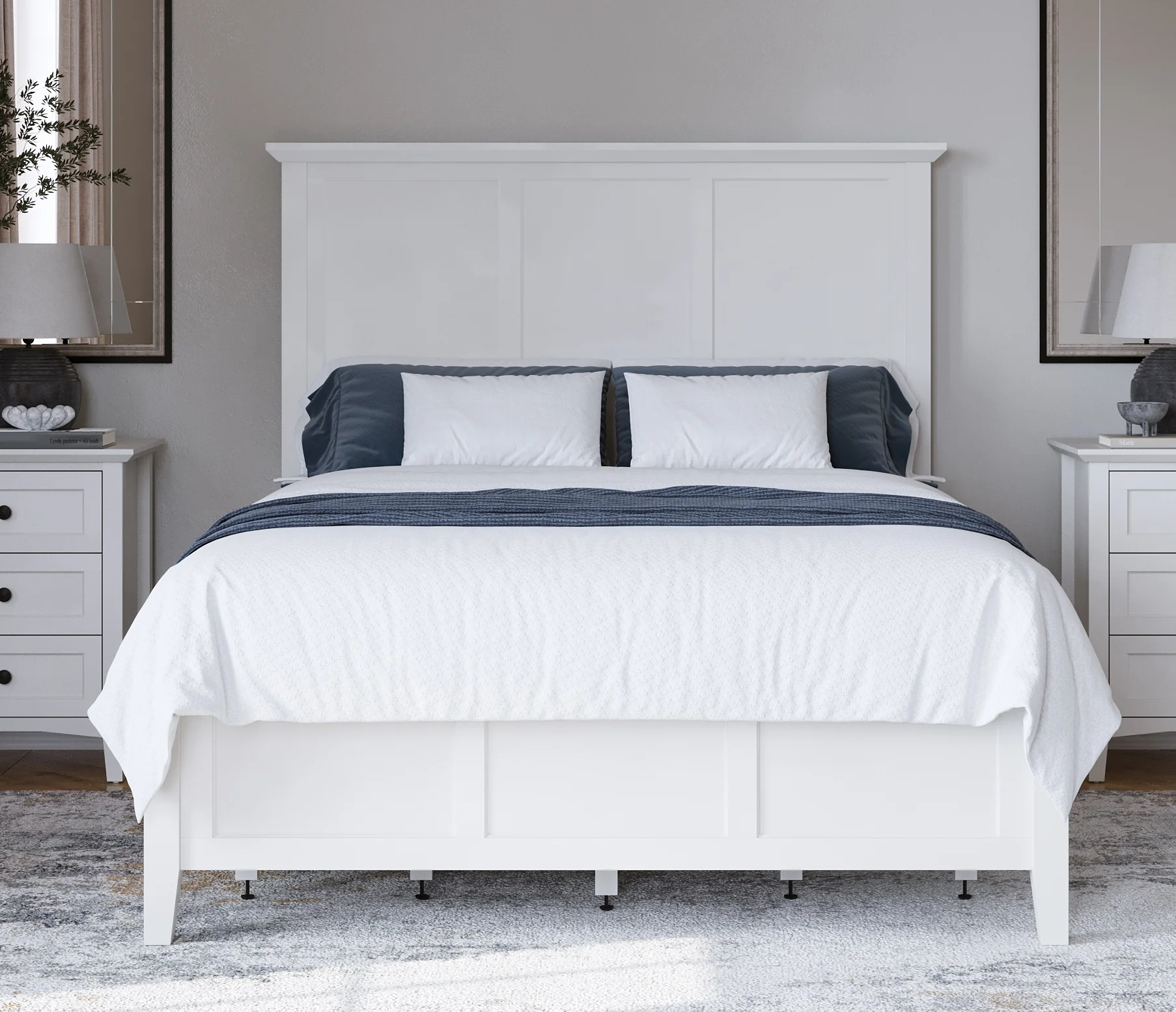 Grace Four Drawer California King Platform Storage Bed in Snowfall White - Image 3