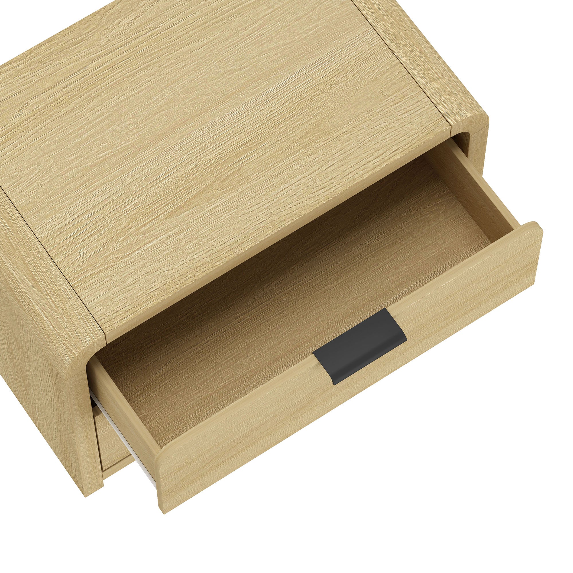 Grace Nightstand in Natural Oak and Black (set of 2) - Image 5