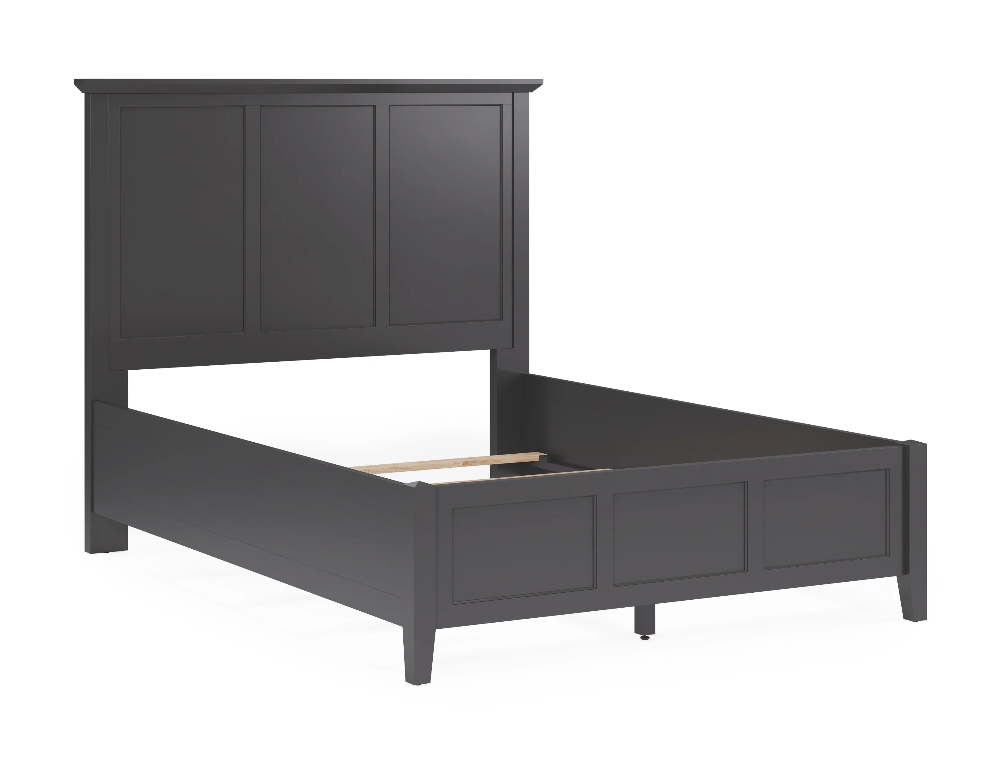 Grace Three Full Panel Bed in Raven Black - Image 2