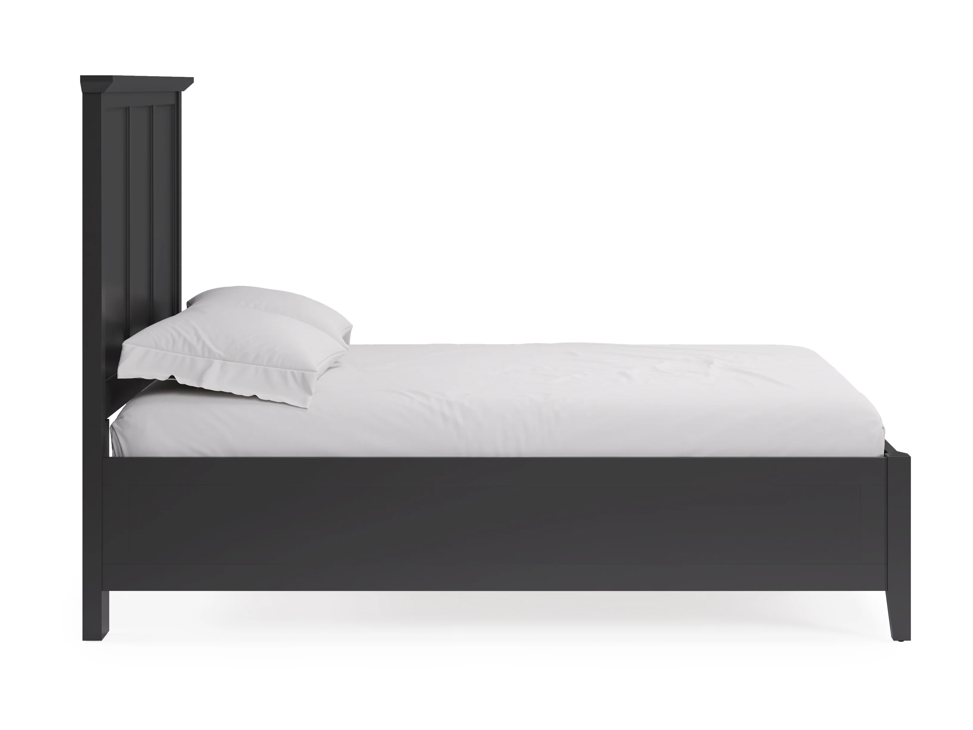 Grace Three Full Panel Bed in Raven Black - Image 4