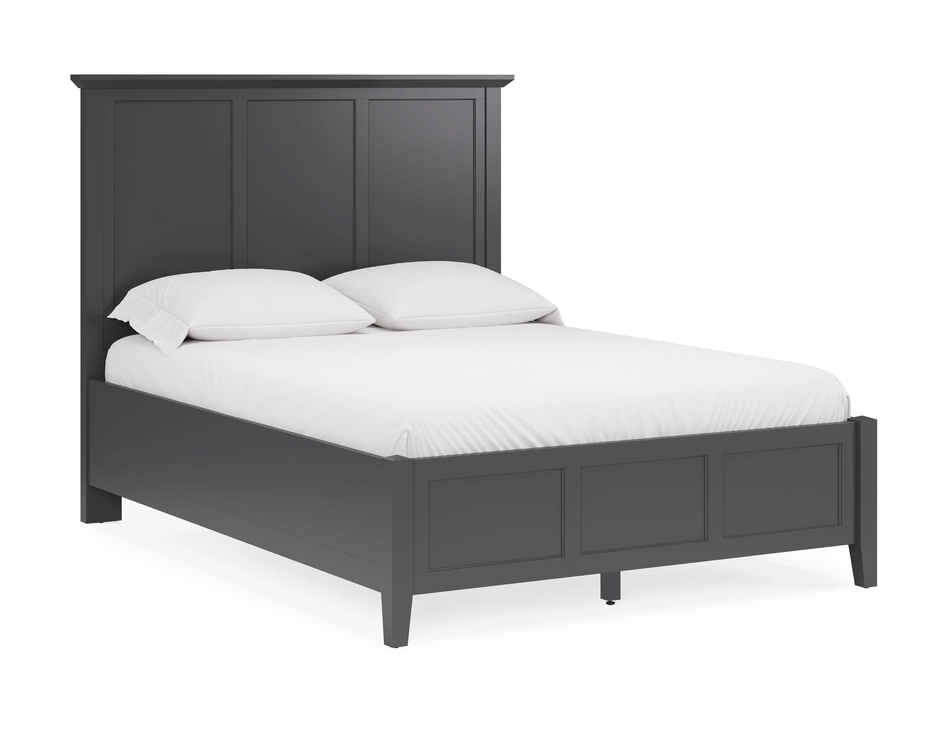 Grace Three Full Panel Bed in Raven Black - Image 5