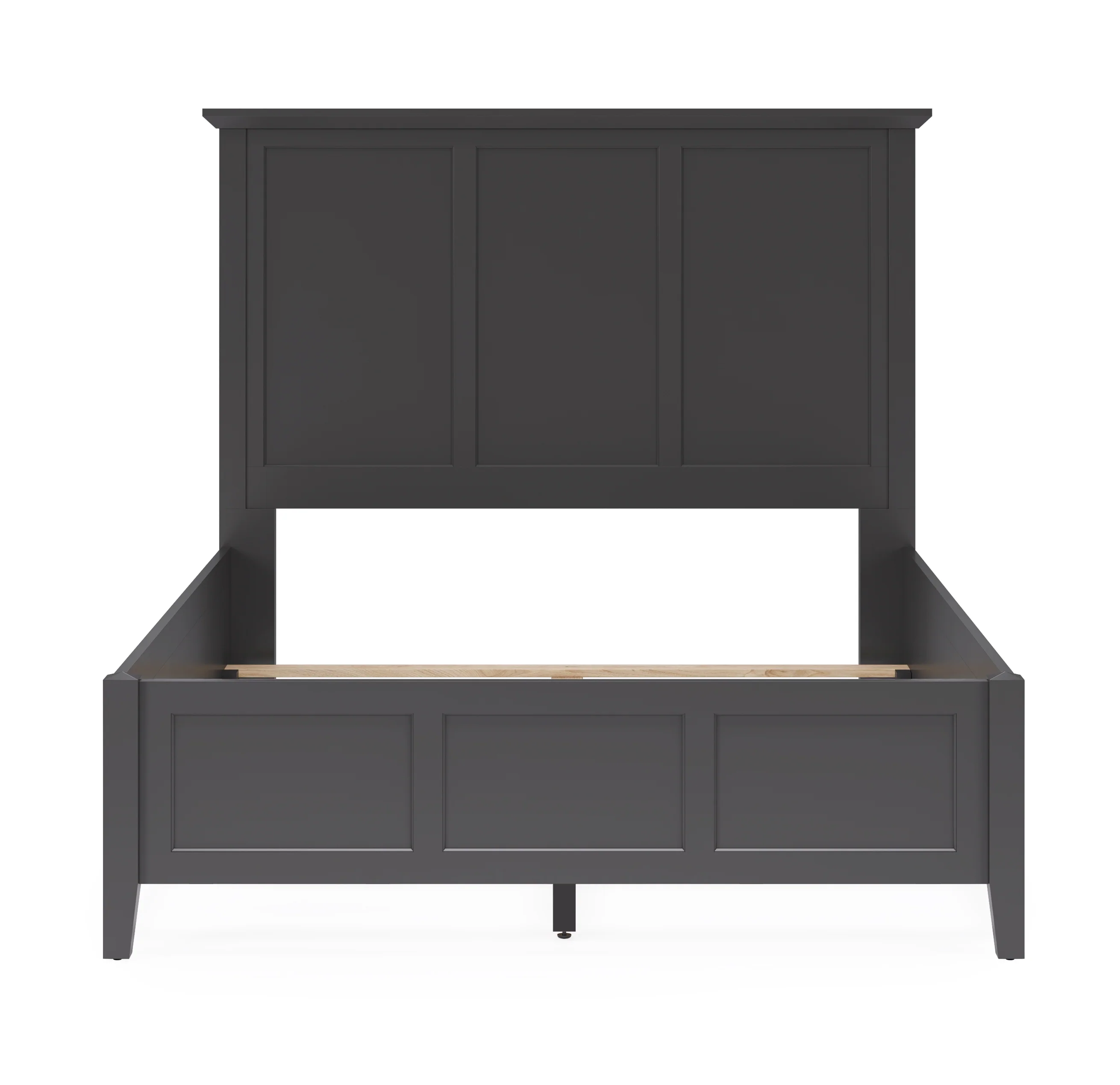 Grace Three Full Panel Bed in Raven Black - Image 6