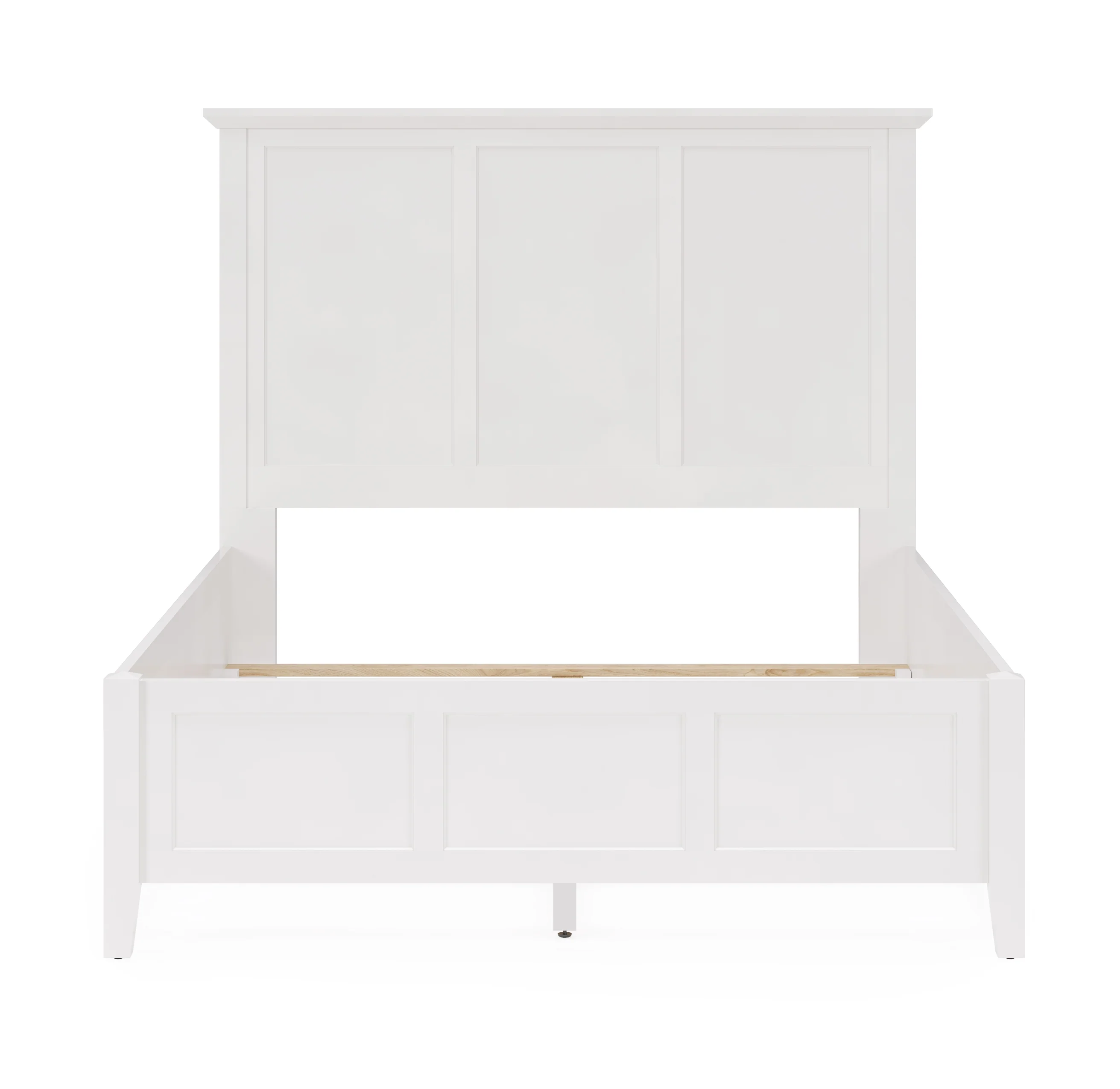 Grace Three California King Panel Bed in Snowfall White - Image 6
